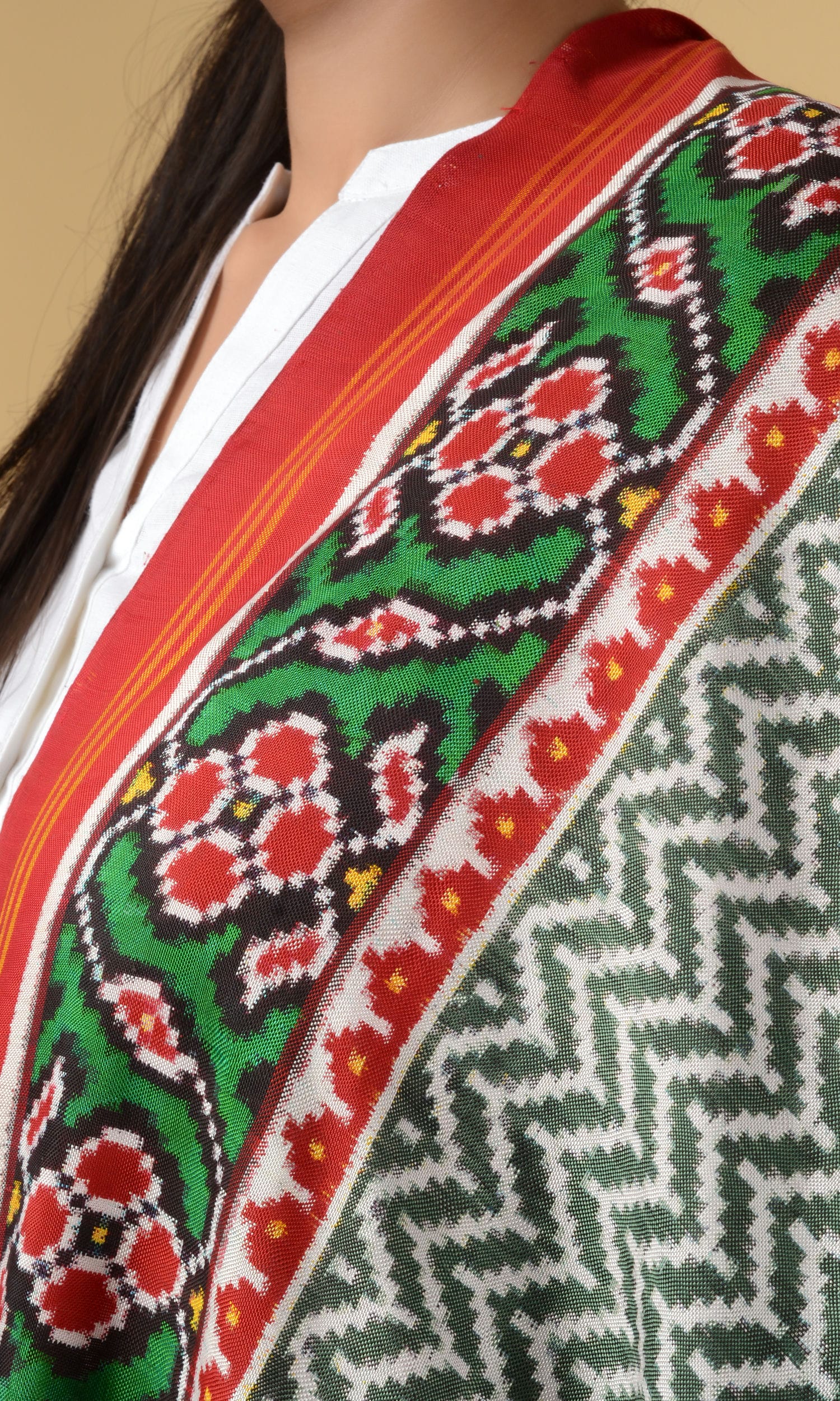 Double Ikat Patola Dupatta Laheriya