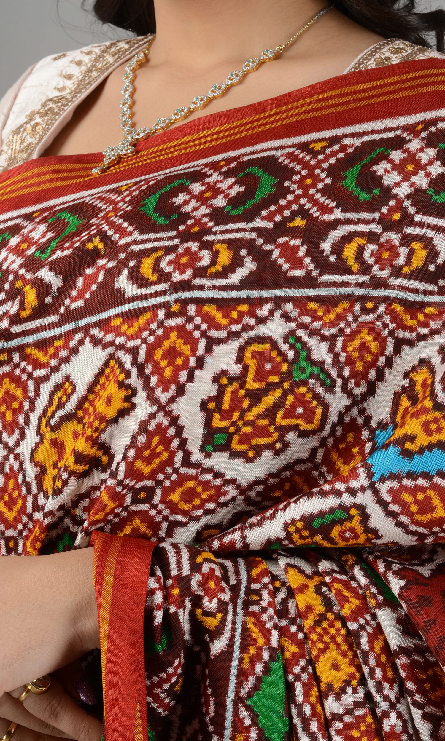 Double Ikat Patola Saree 8 Motifs
