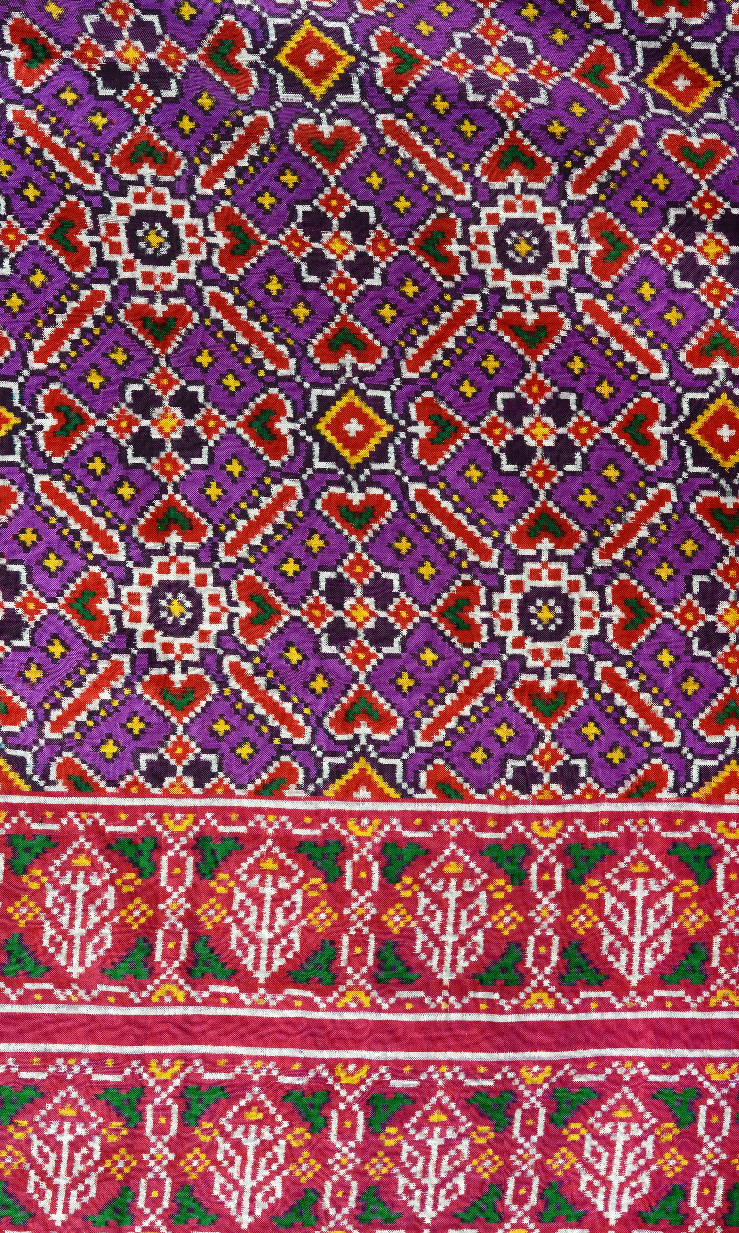 Double Ikat Patola Saree Manekchowk