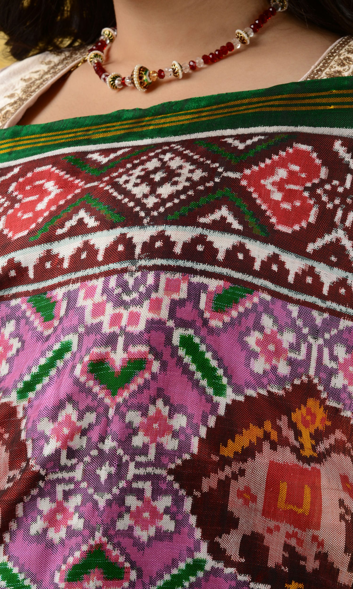 Double Ikat Patola Saree Manekchowk Chhabdi