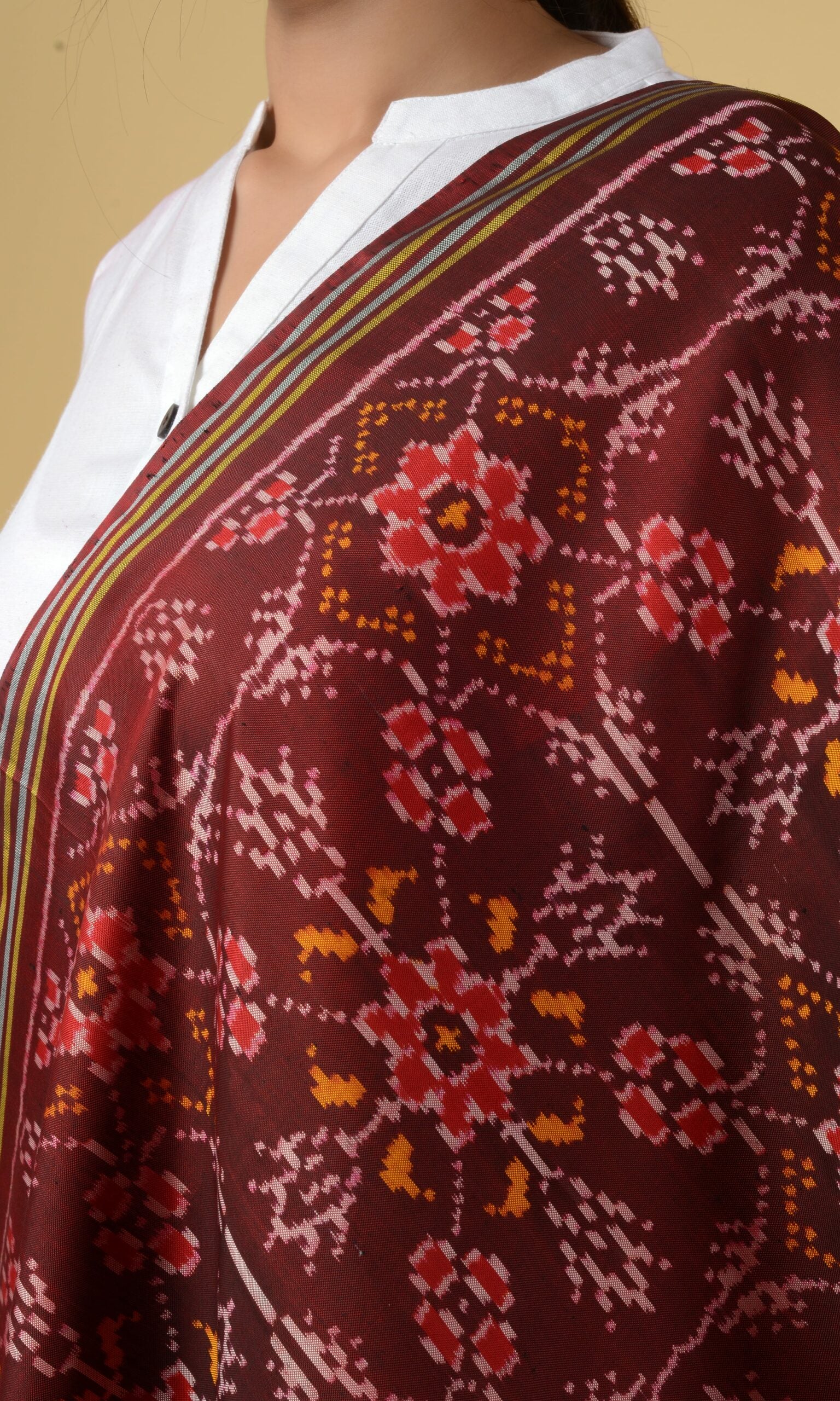 Single Ikat Patola Dupatta Chhabdi