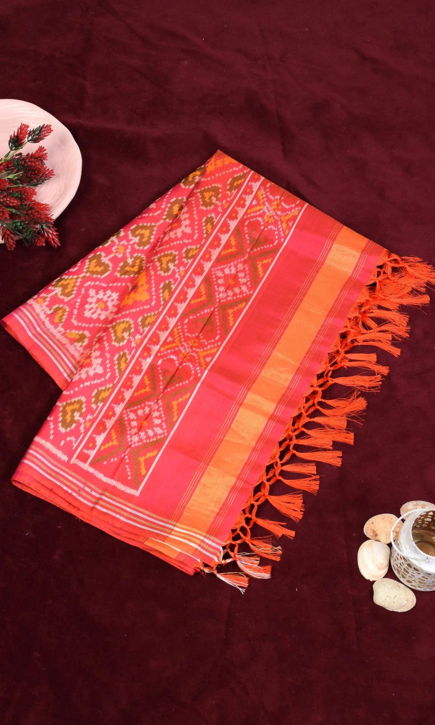 Single Ikat Patola Dupatta