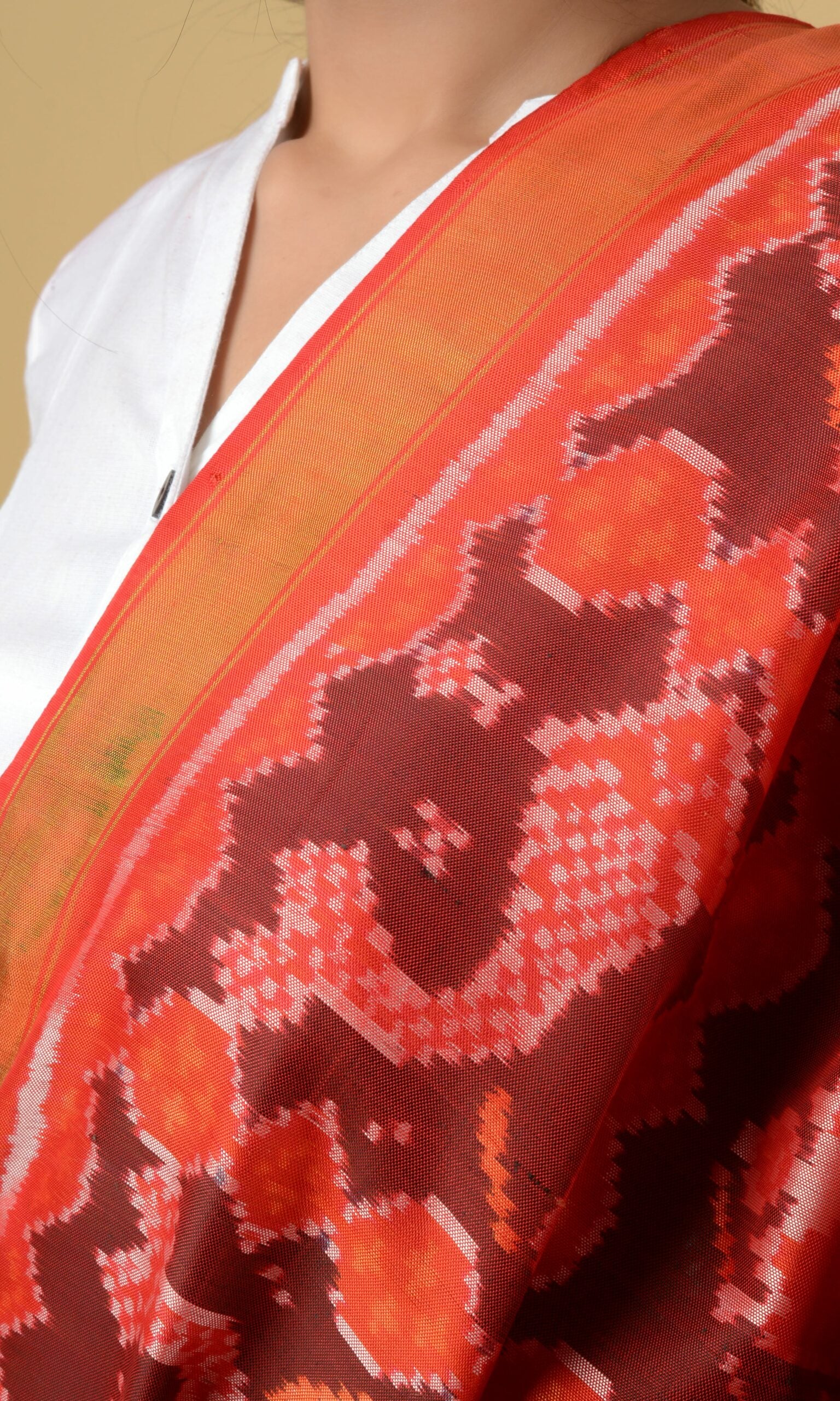 Single Ikat Patola Dupatta 9 Motif
