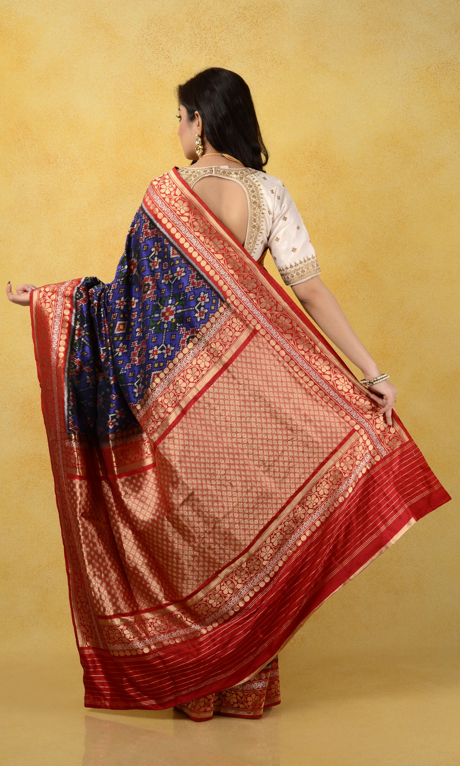Banarasi Single Ikat Patola Nau Ratan