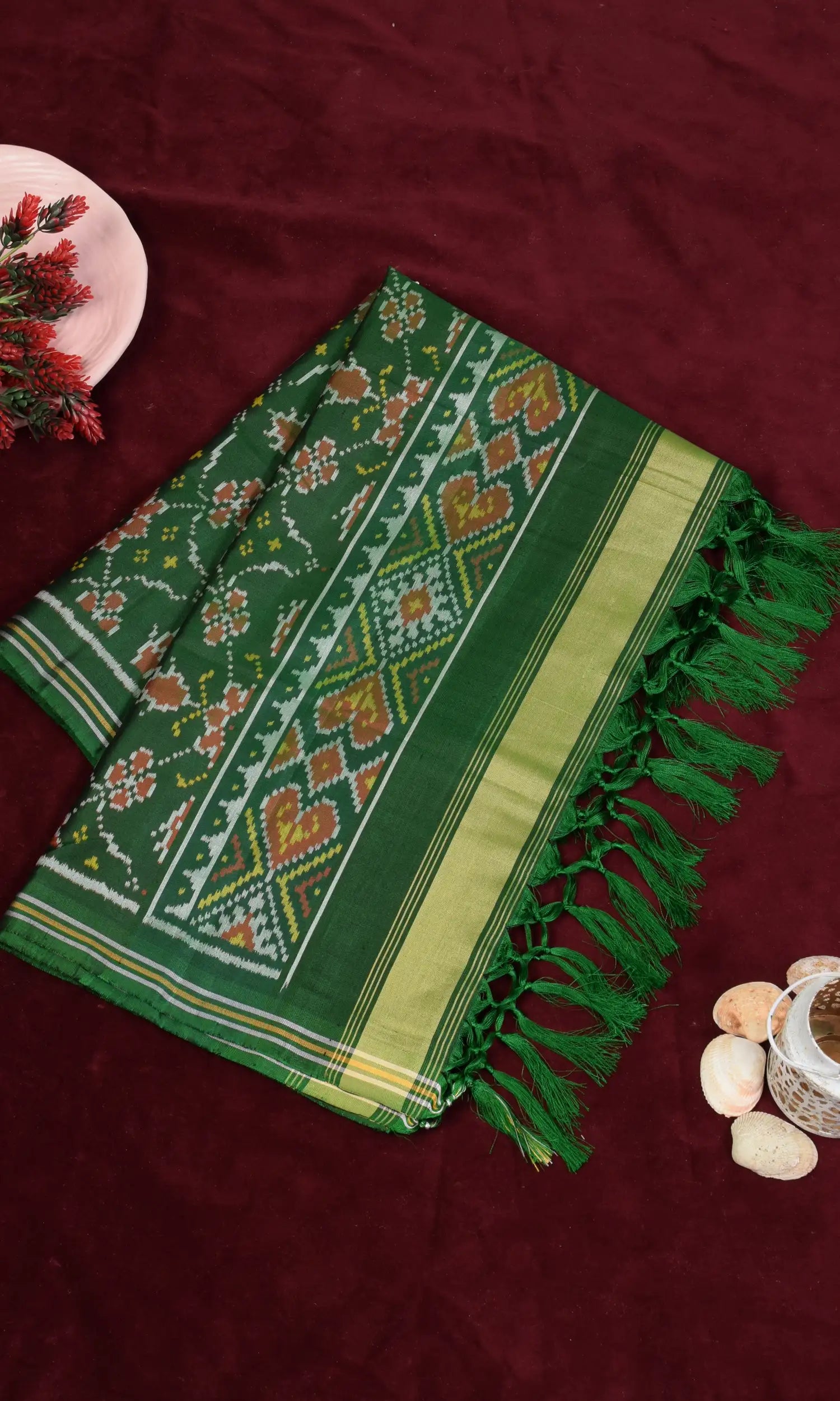 Single Ikat Patola Dupatta