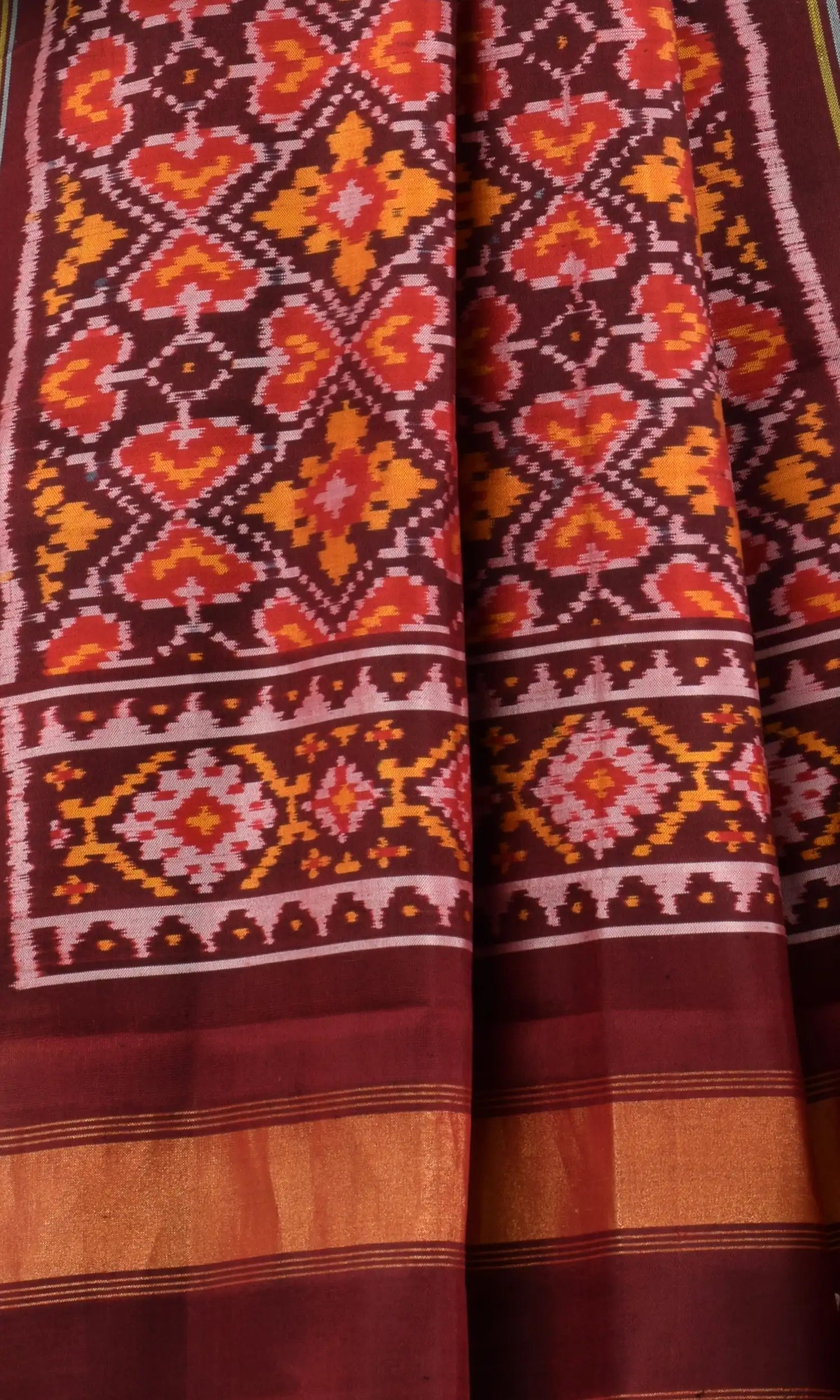 Single Ikat Patola Dupatta