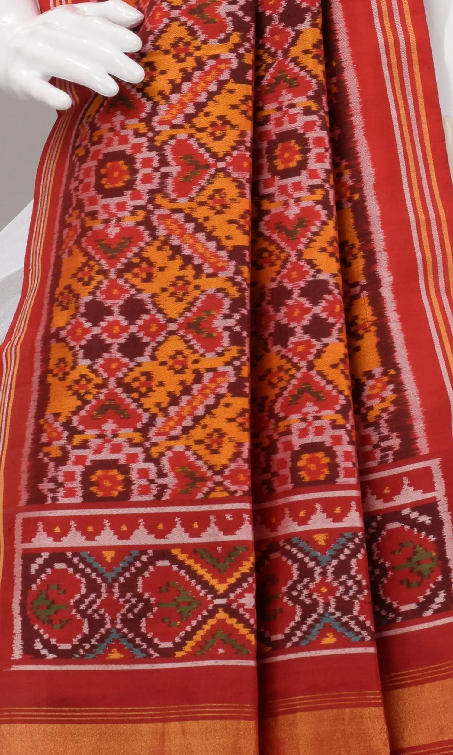 Single Ikat Patola Dupatta