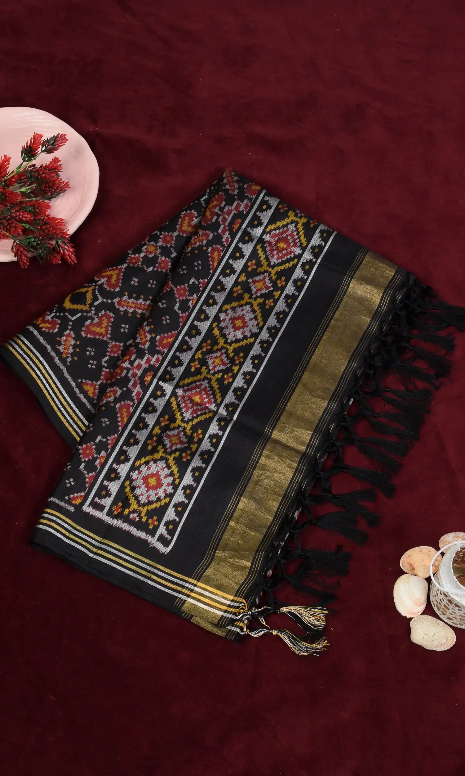 Single Ikat Patola Dupatta
