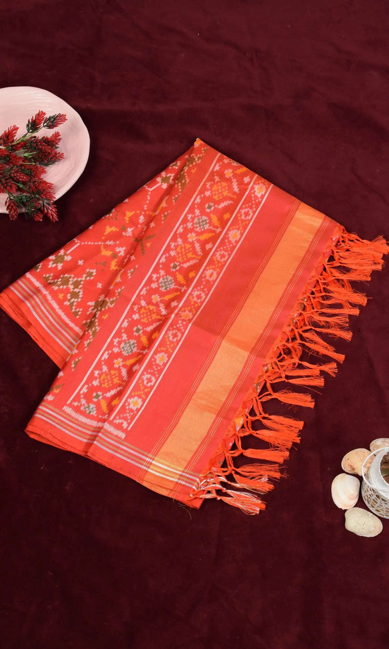Single Ikat Patola Dupatta