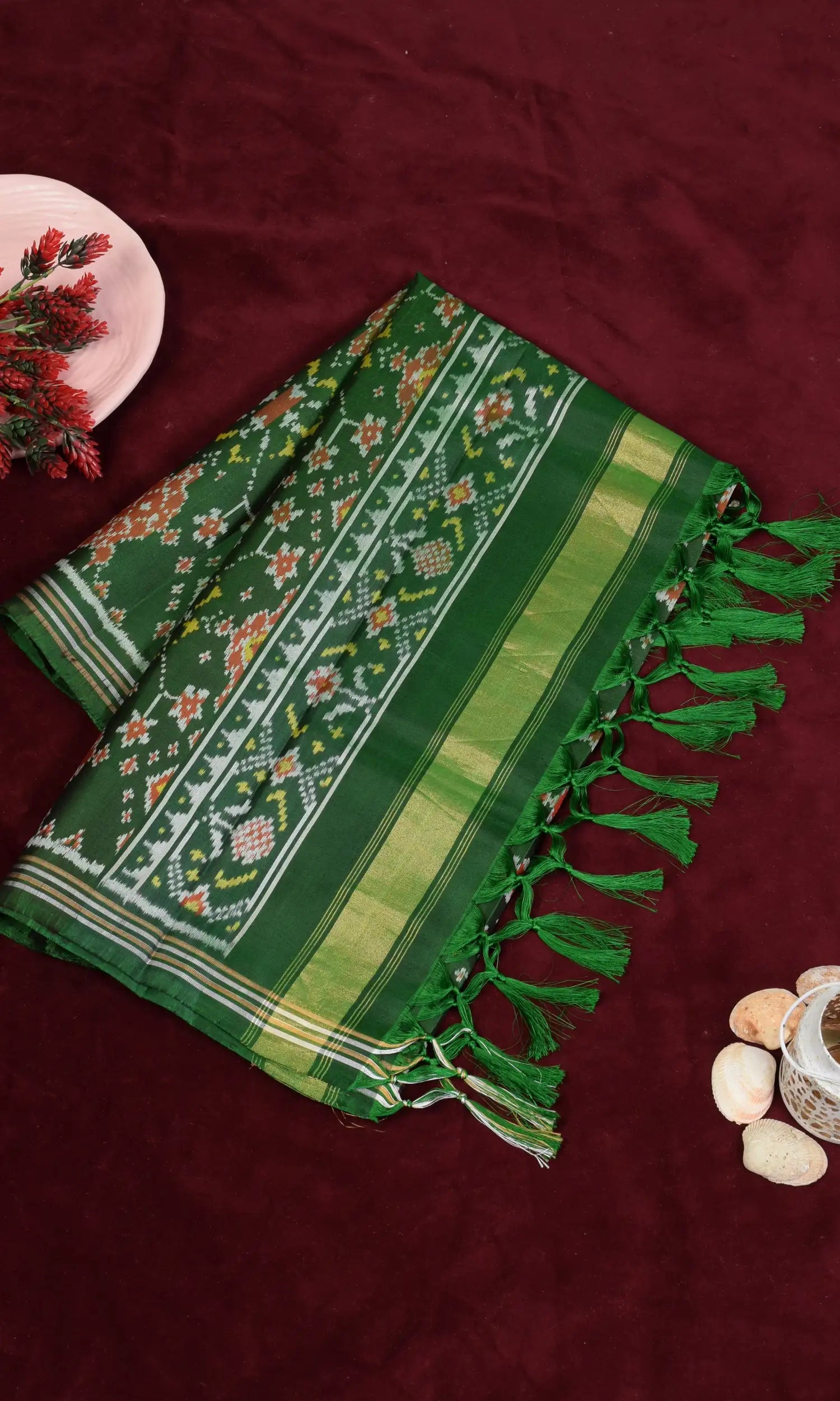 Single Ikat Patola Dupatta