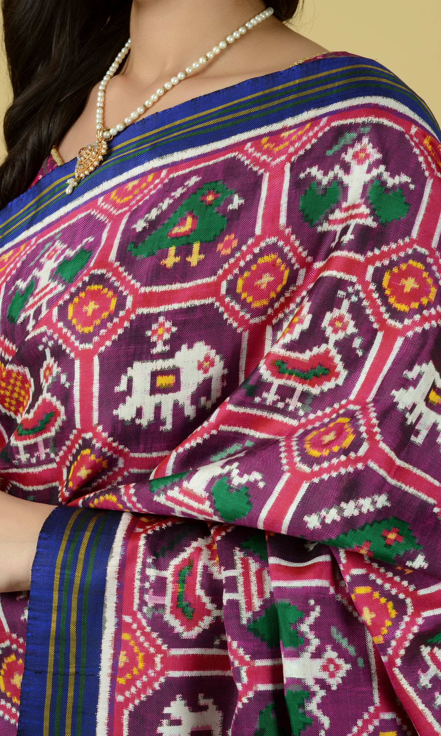 Double Ikat Patola Saree Nari Kunj