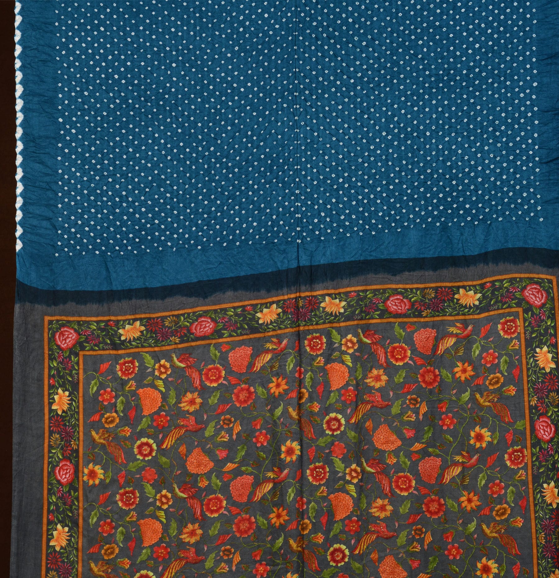 Pichhwai Print Bandhani Saree