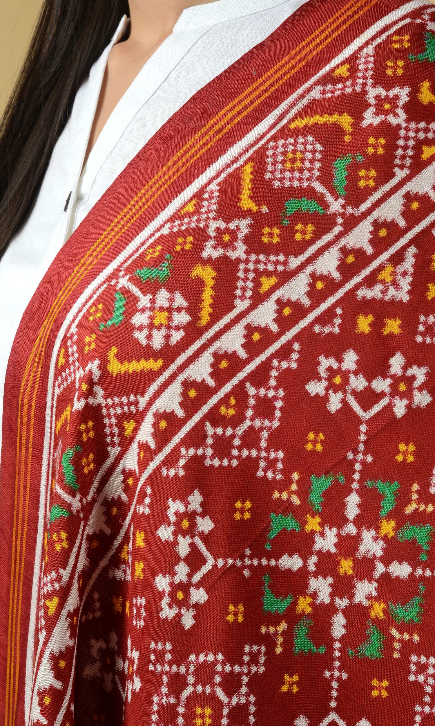 Double Ikat Patola Dupatta Nau Ratan