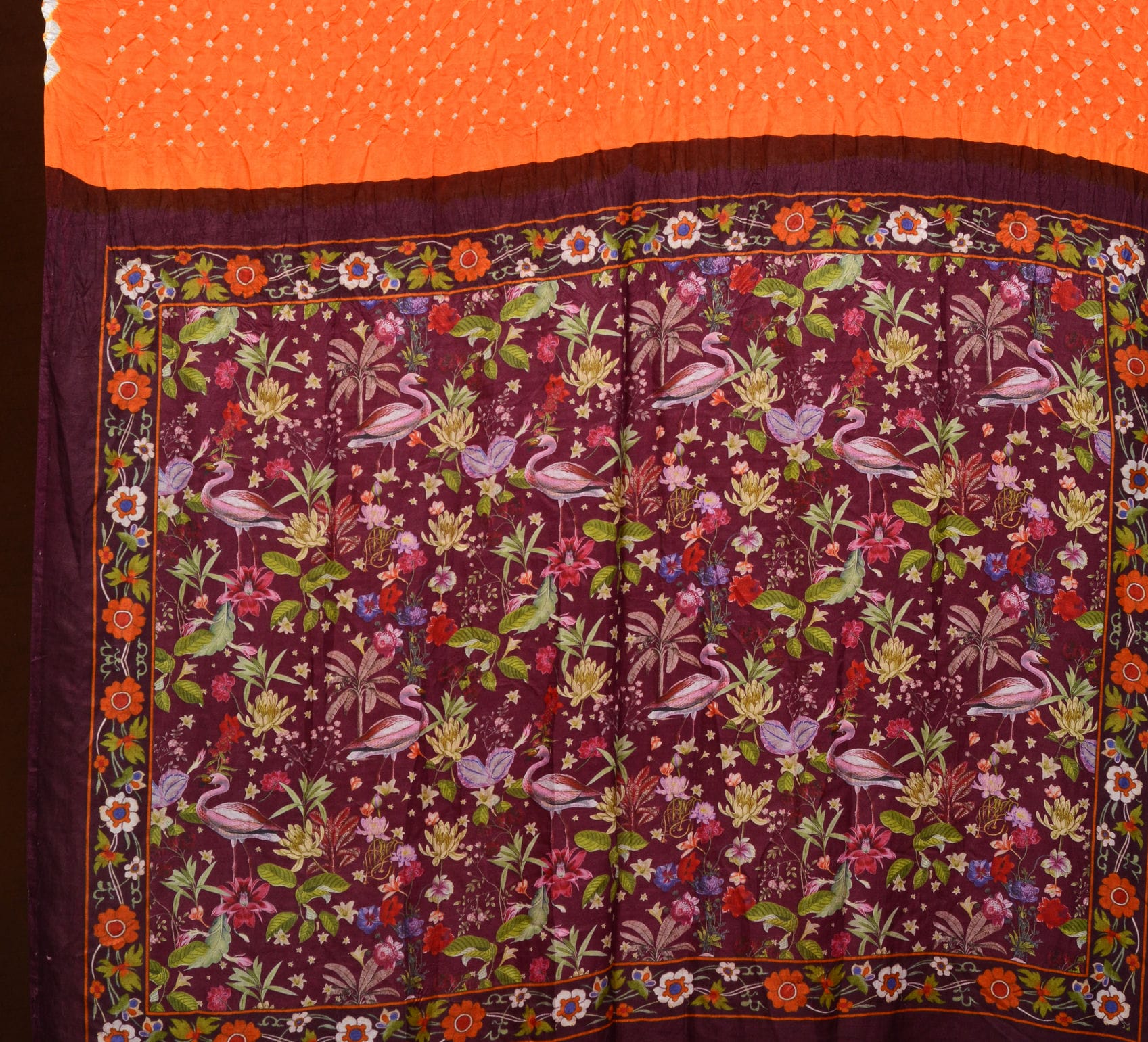 Pichhwai Print Bandhani Saree
