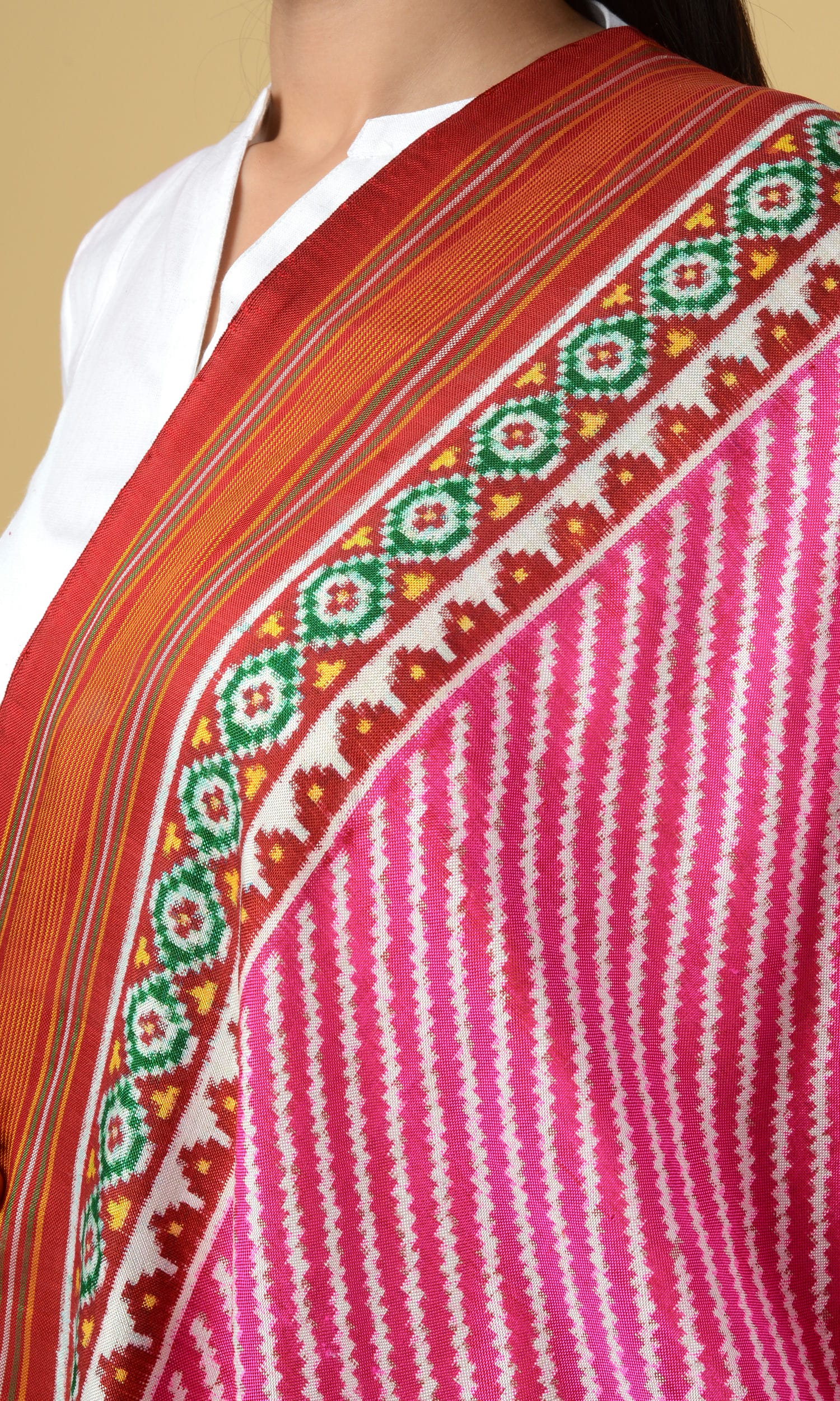 Double Ikat Patola Dupatta Laheriya