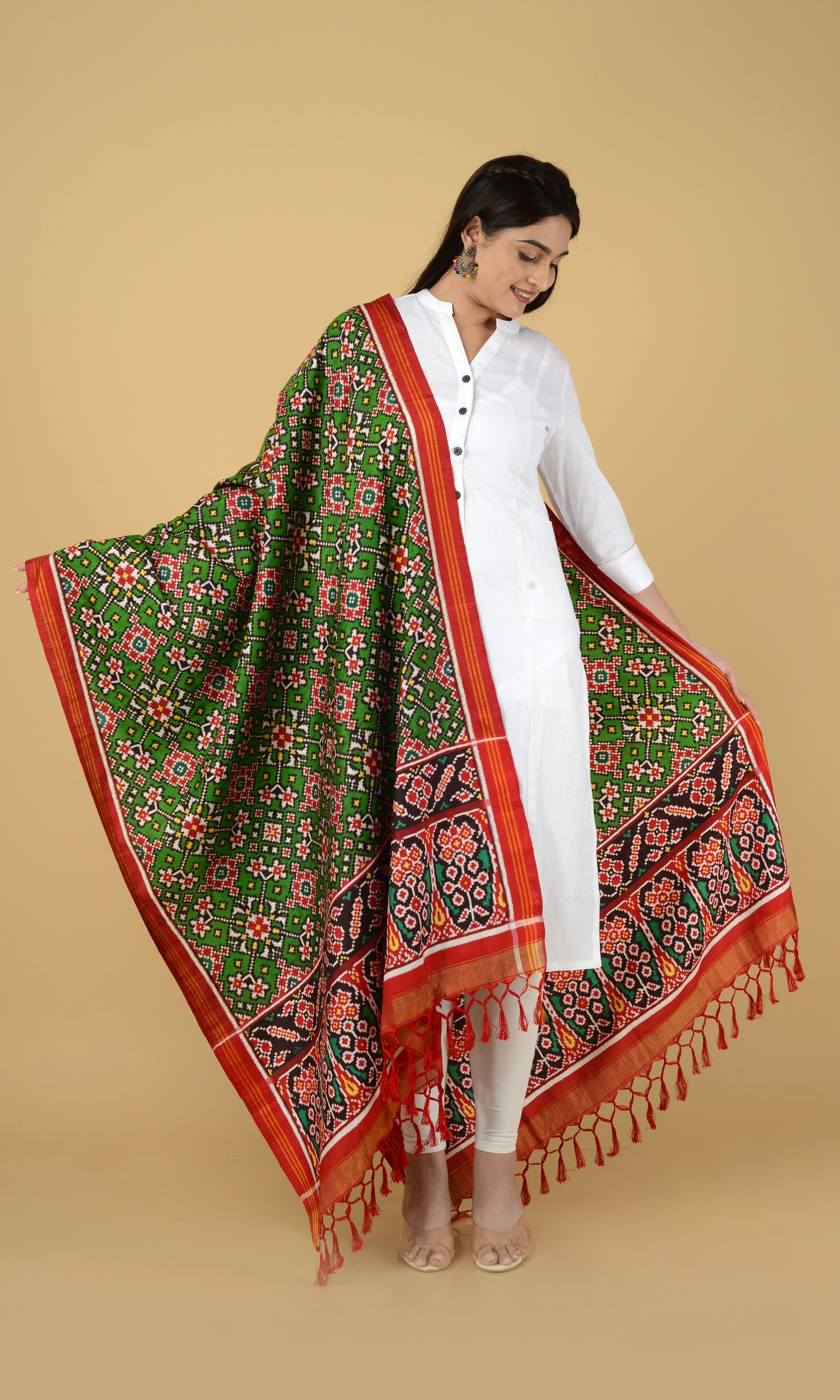 Double Ikat Patola Dupatta Nau Ratan