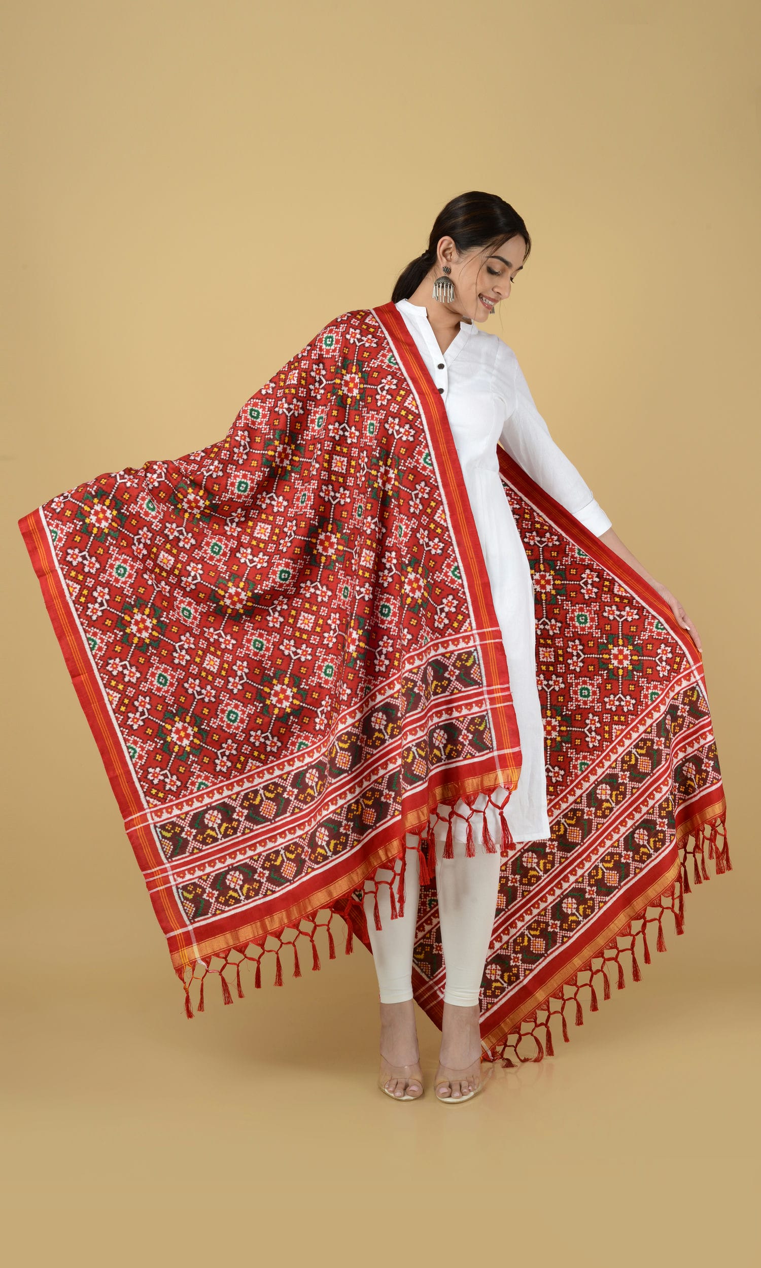 Double Ikat Patola Dupatta Nau Ratan