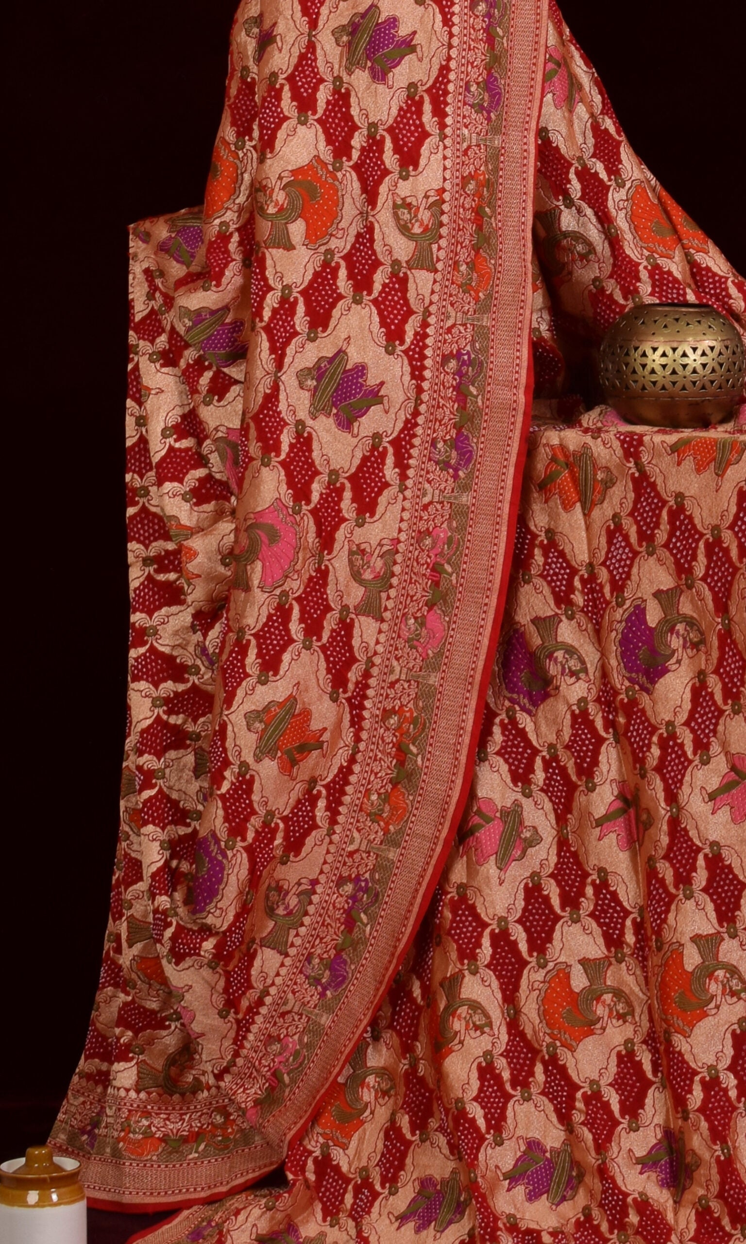 Banarasi Patola Weave Bandhani Saree