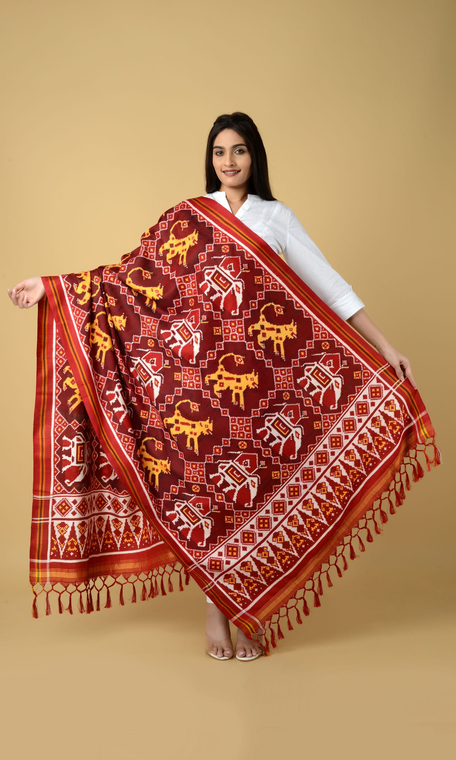 Double Ikat Patola Dupatta