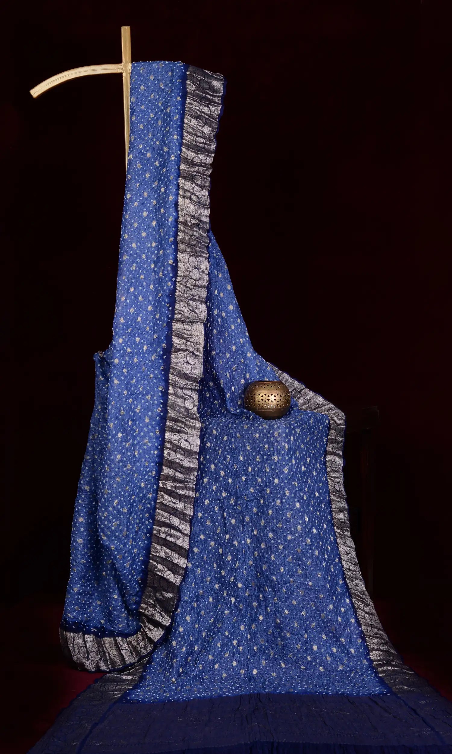 Kota Doriya Banarasi Weave Bandhani Saree