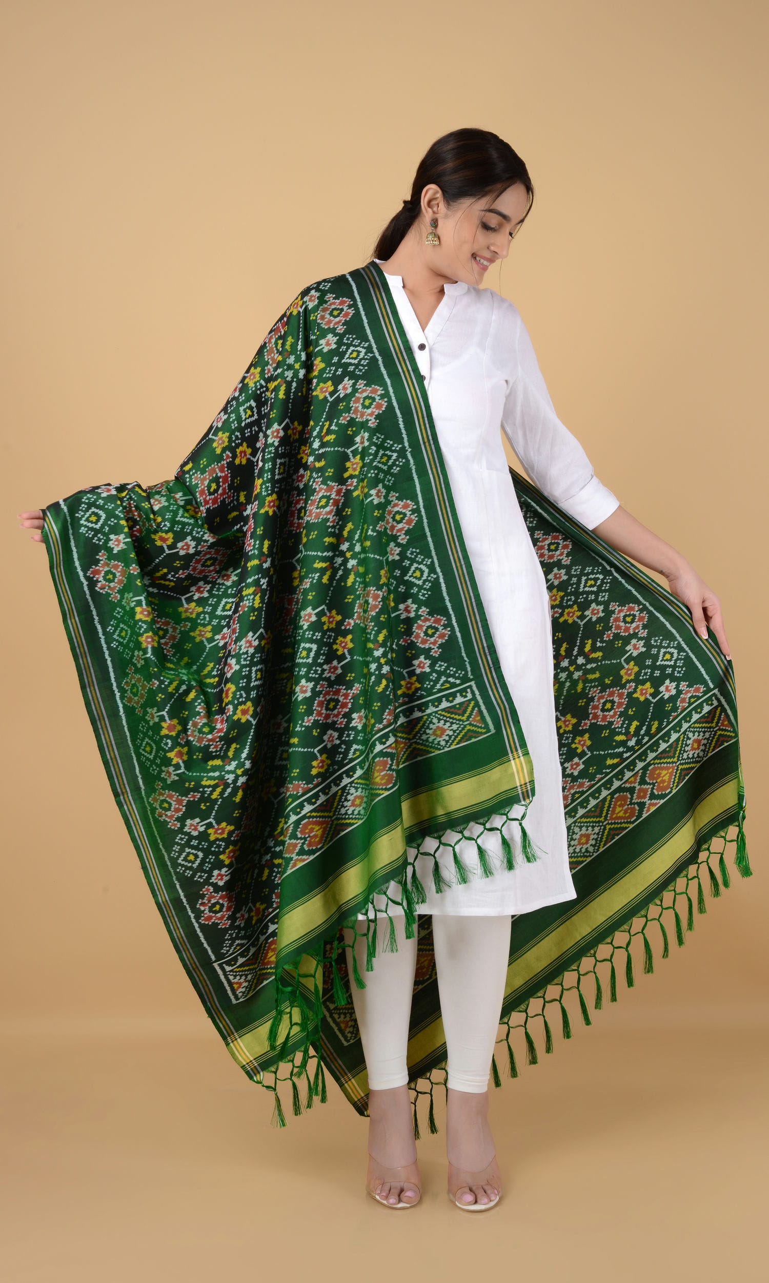 Single Ikat Patola Dupatta Nau Ratan