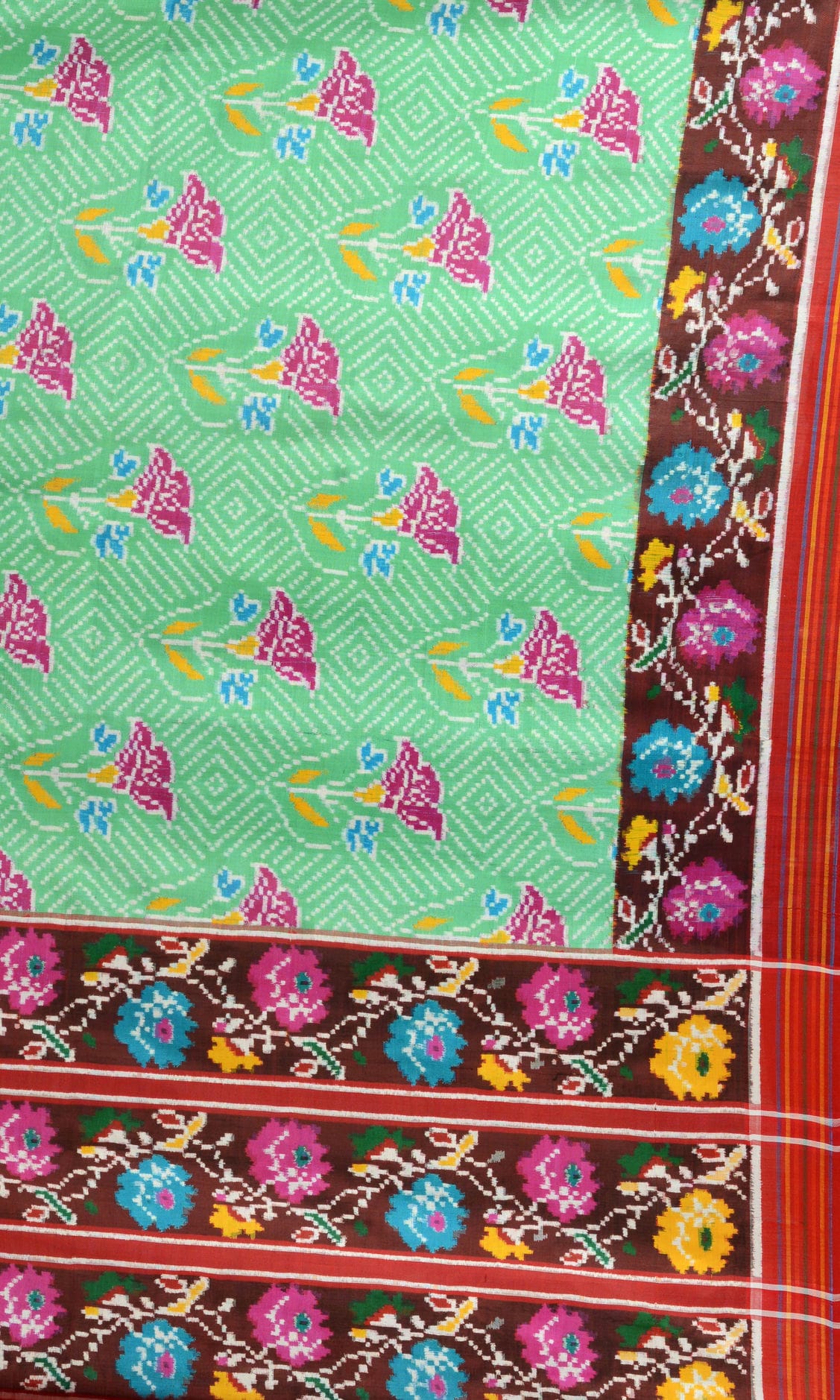 Double Ikat Patola Saree Fancy Flower