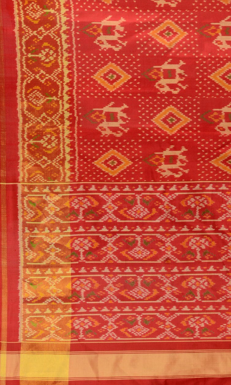 Rajkoti Patola Saree Hathi Chanda