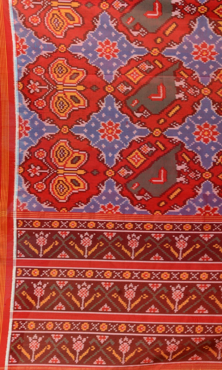 Single Ikat Patola Saree Patola Motifs