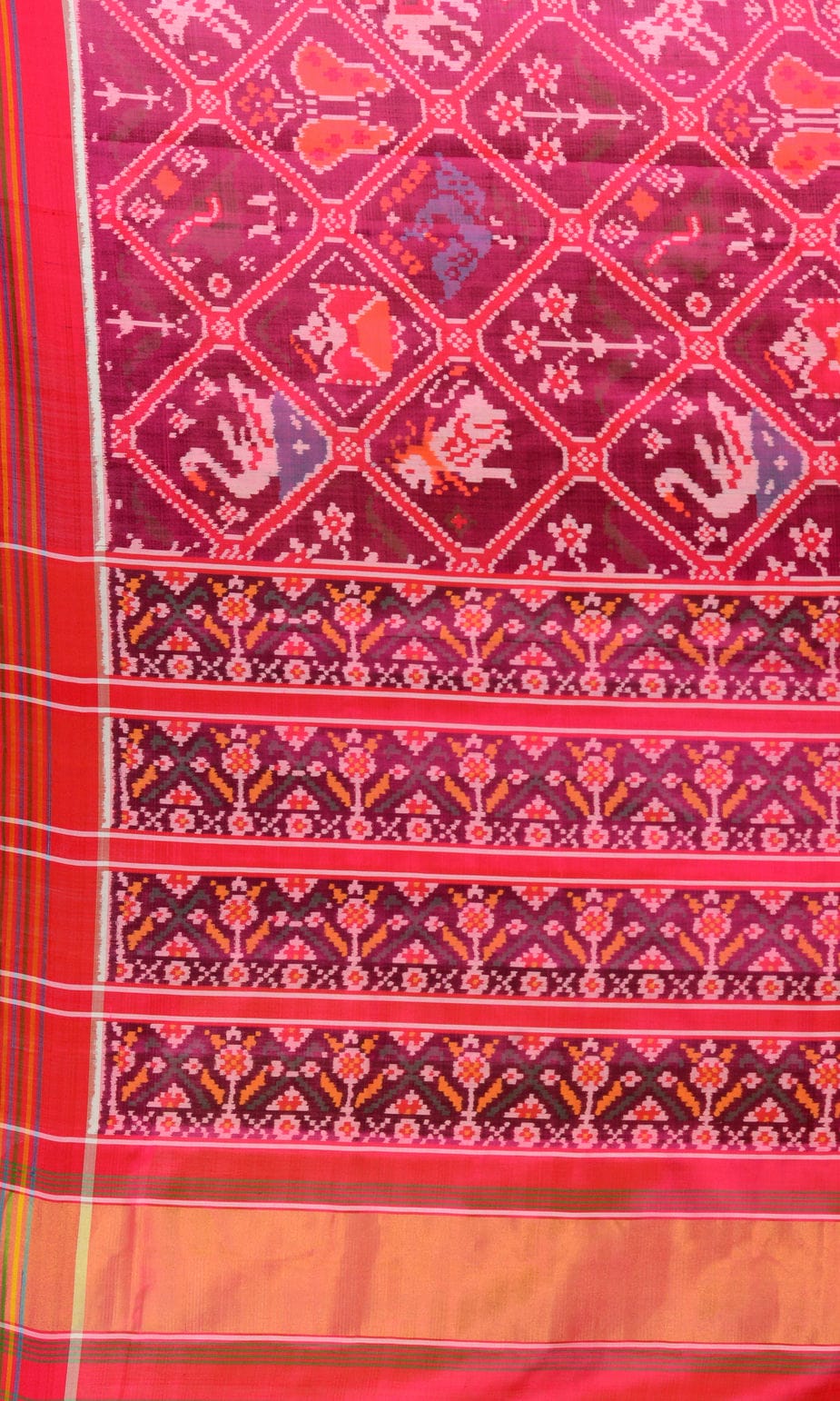 Single Ikat Patola Saree 9 Motifs