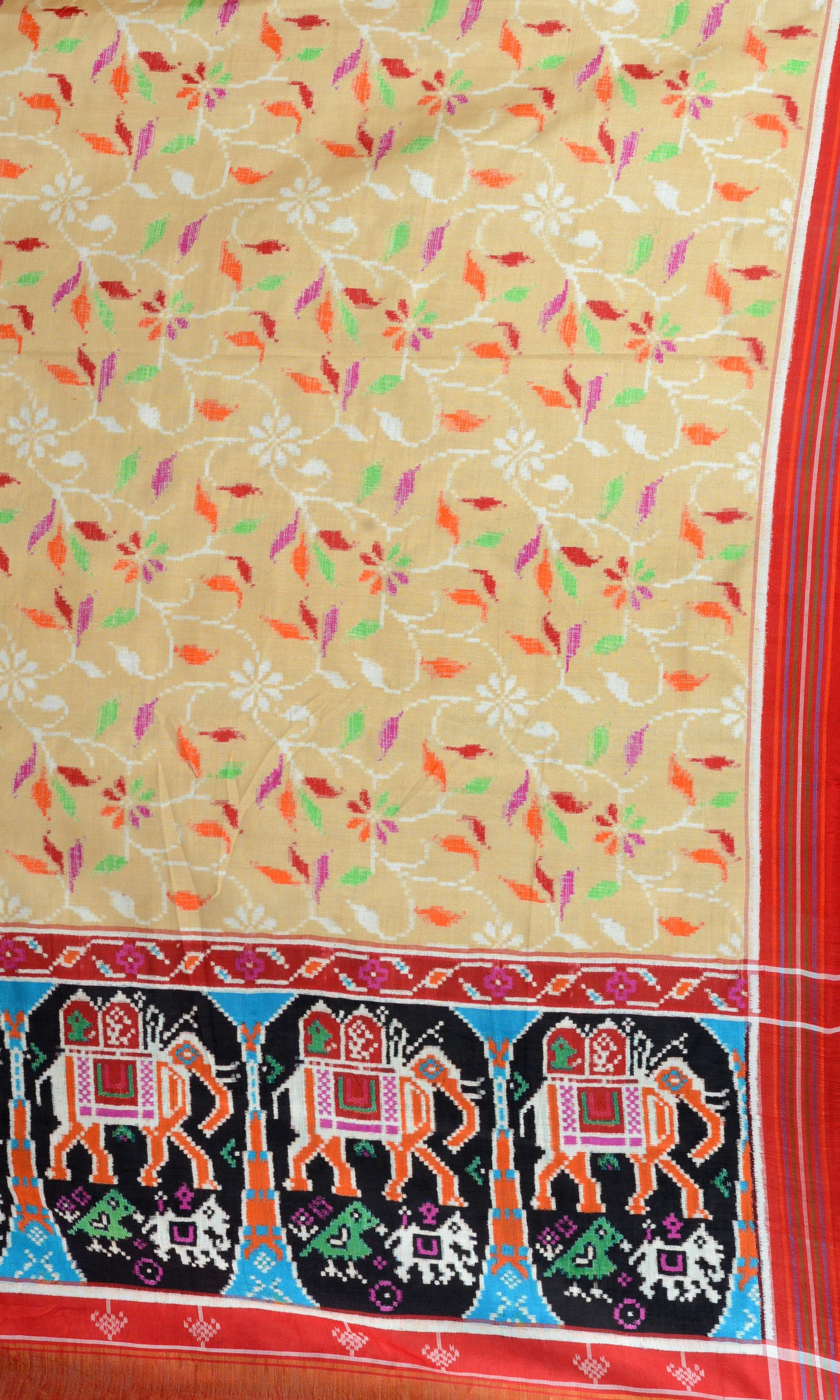Double Ikat Patola Saree Jaal