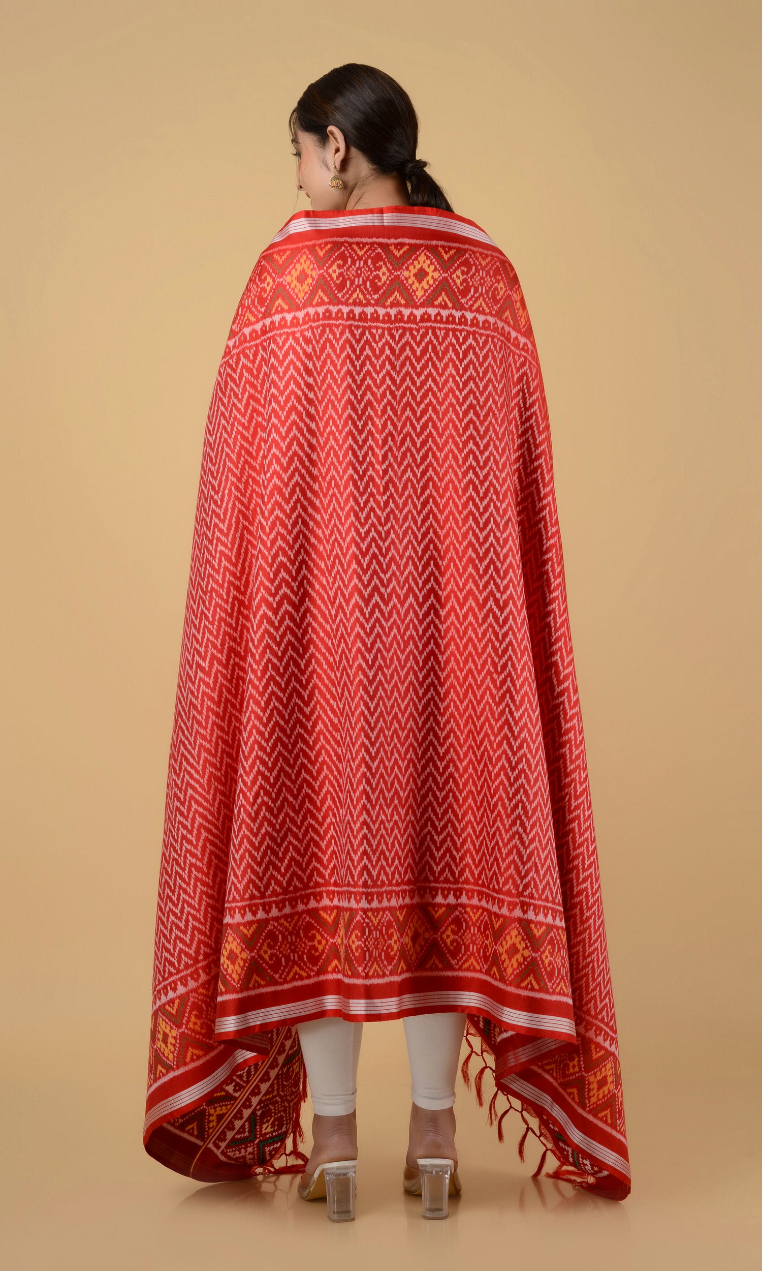 Twill Weave Patola Dupatta Laheriya