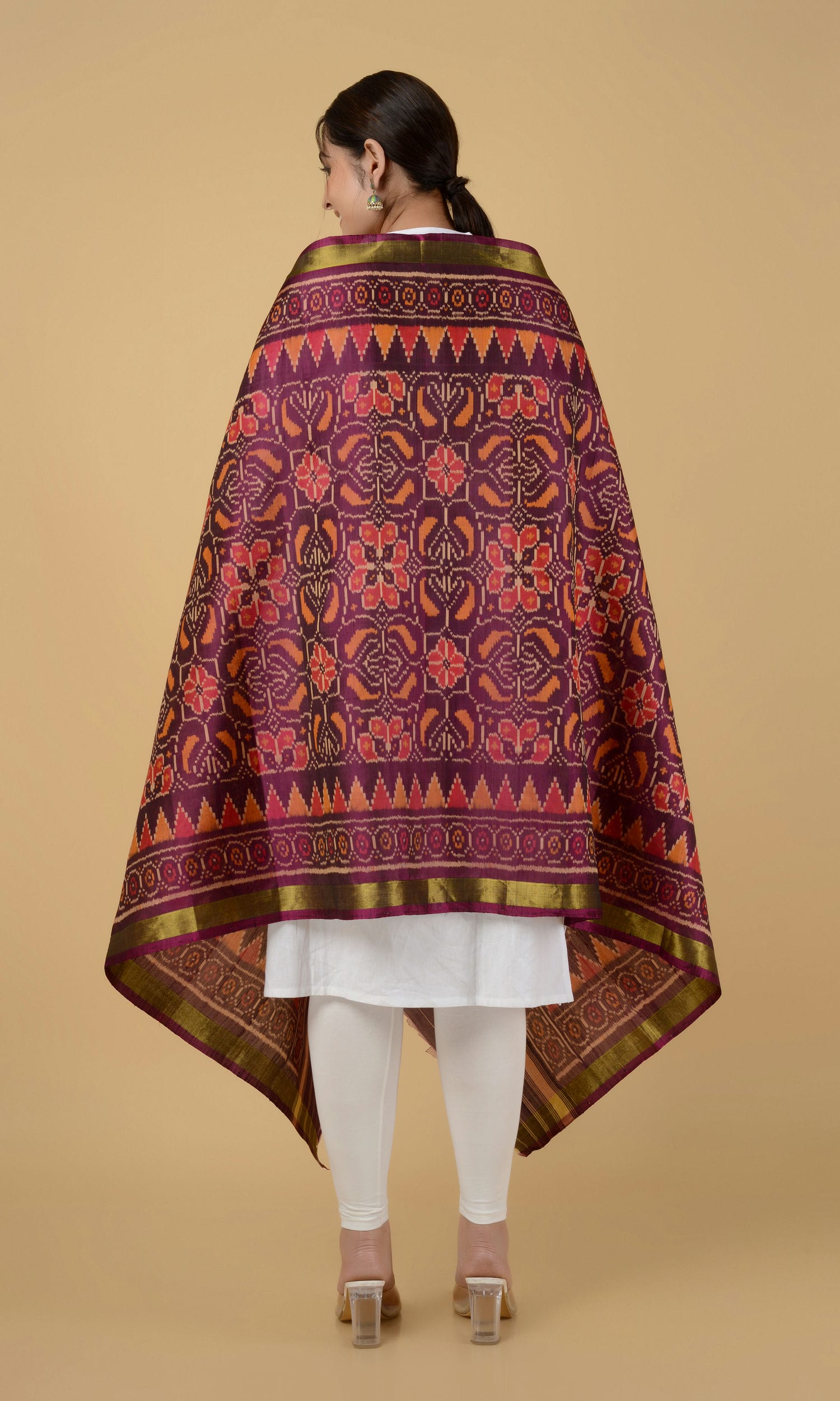 Rajkoti Patola Dupatta Flowers