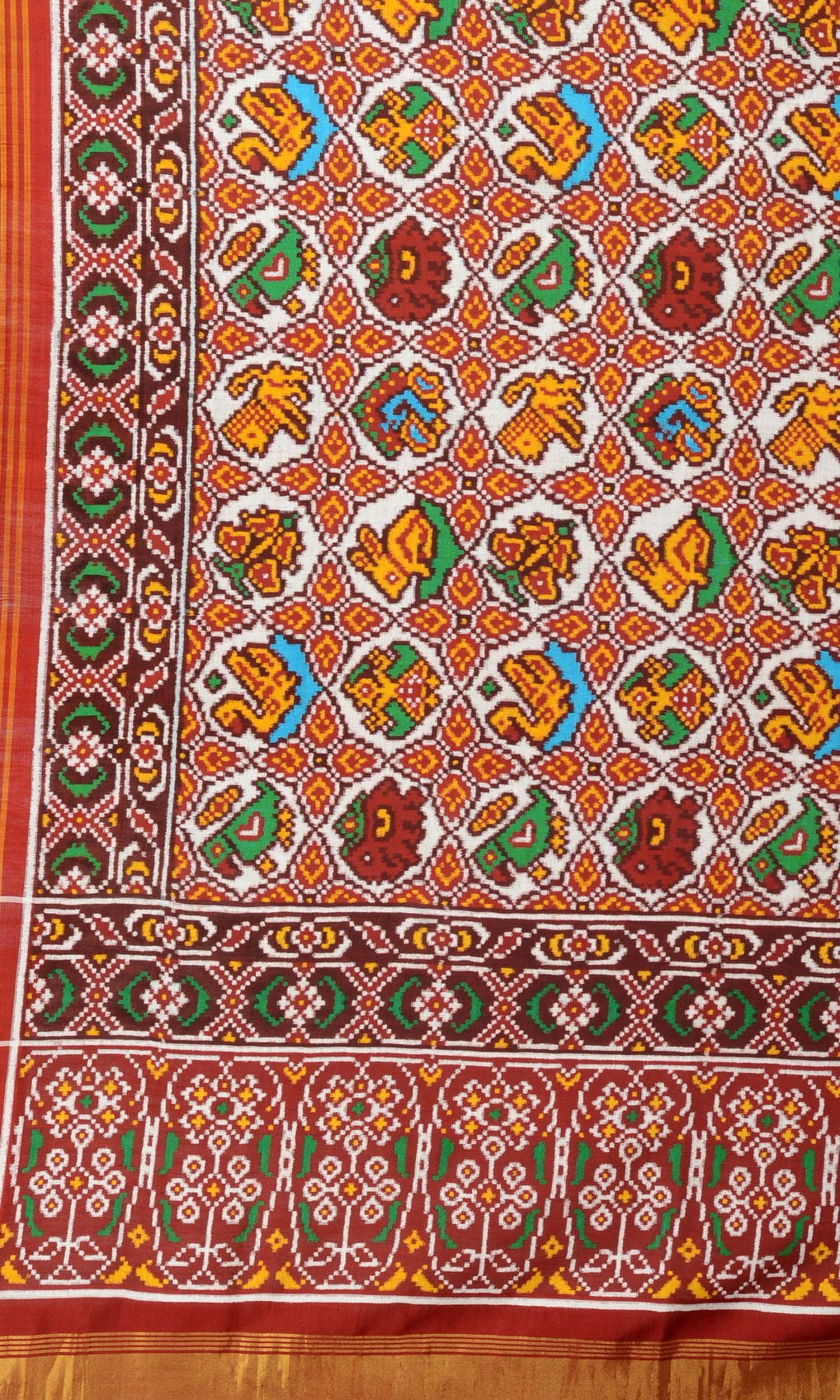 Double Ikat Patola Saree 8 Motifs