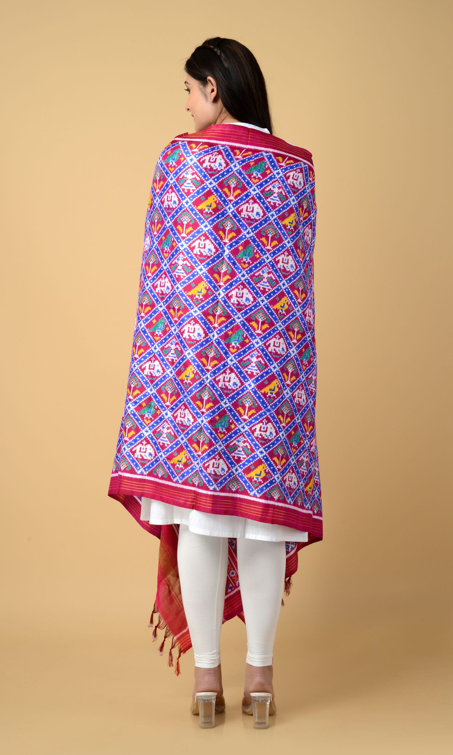 Double Ikat Patola Nari Kunj  Dupatta