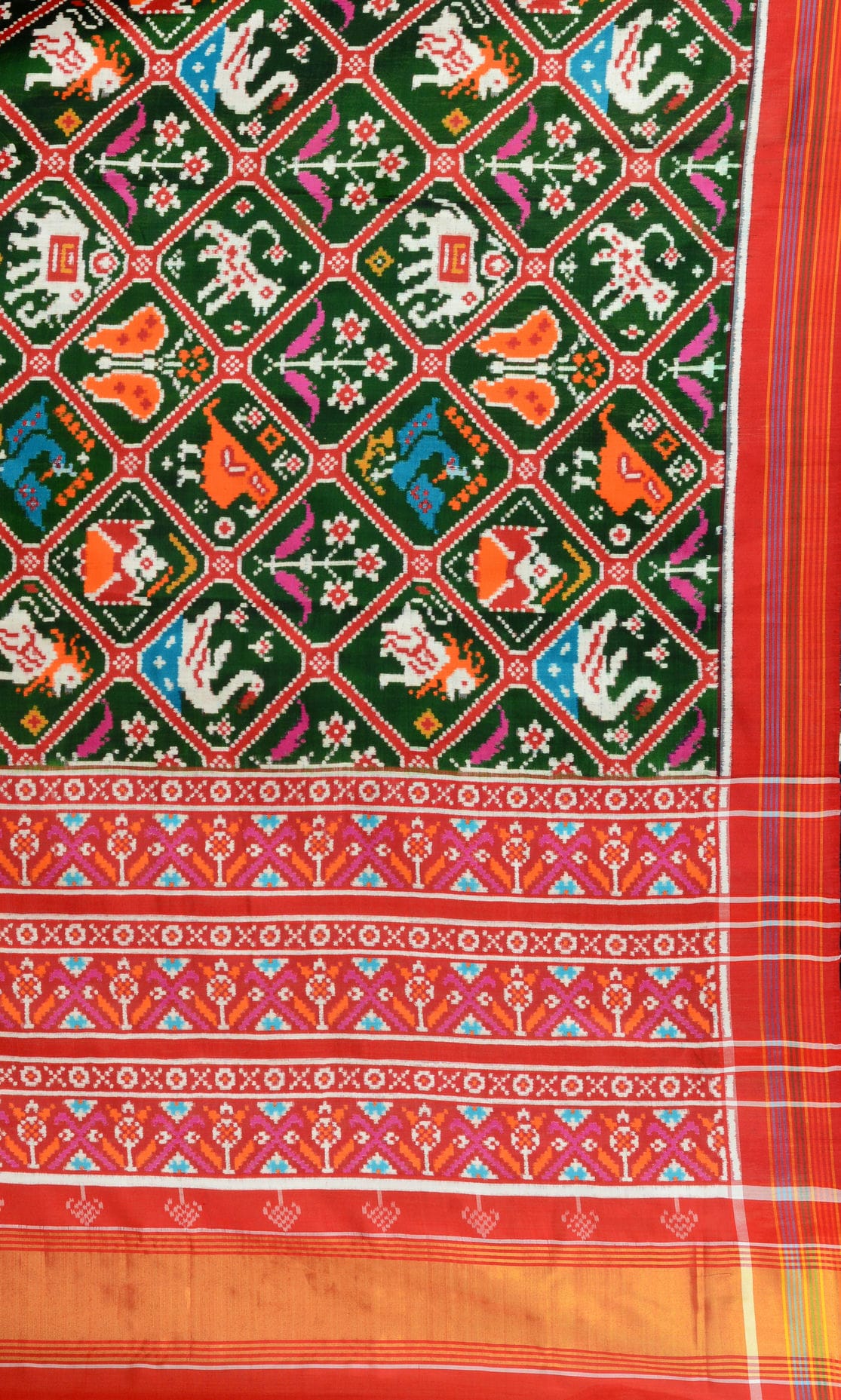 Double Ikat Patola Saree 9 Motif