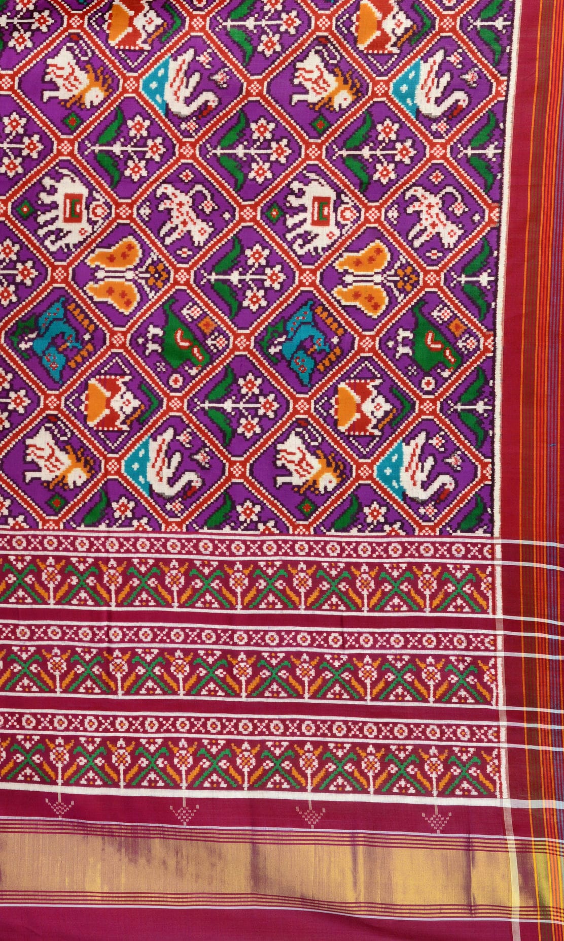 Double Ikat Patola Saree 9 Motif