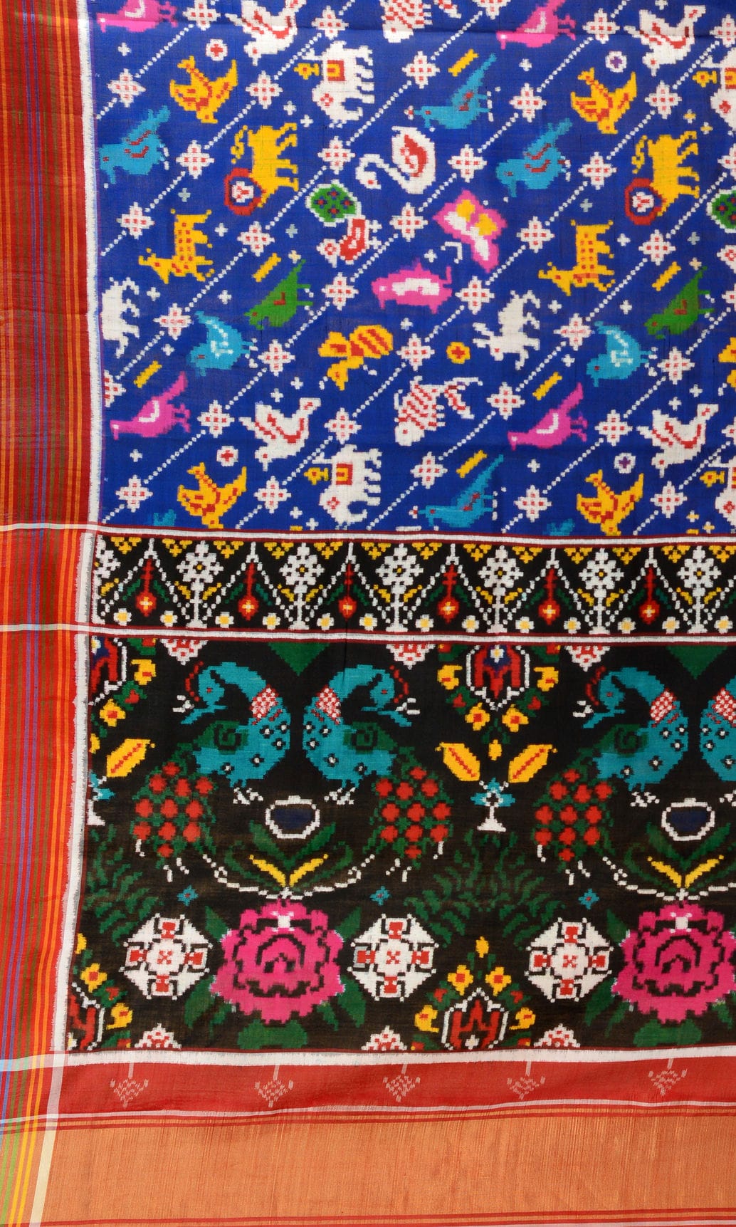 Double Ikat Patola Saree 17 Motifs