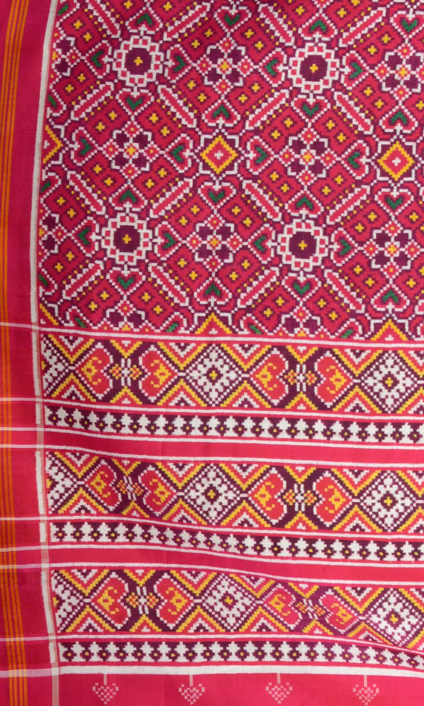 Double Ikat Patola Saree Manekchowk