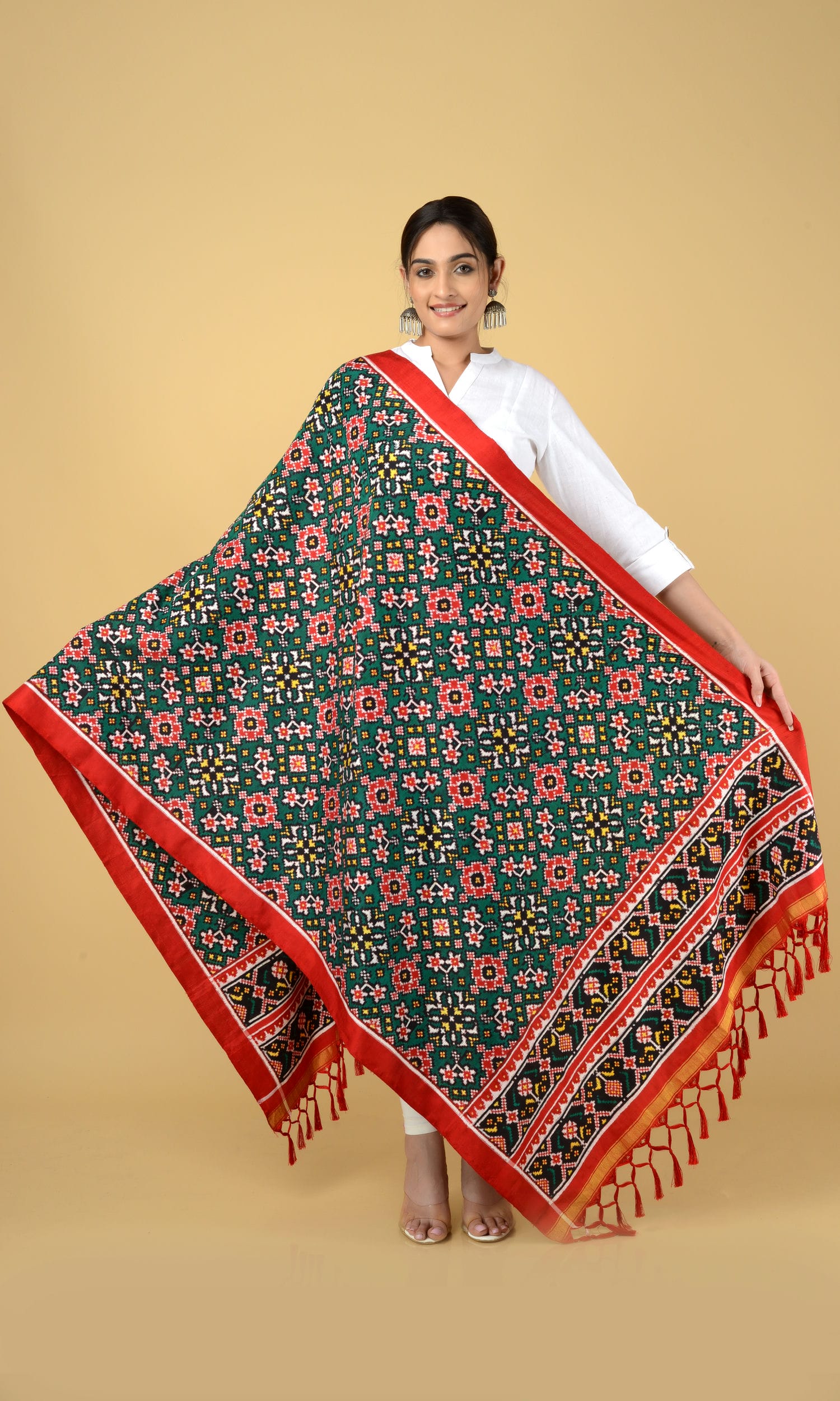 Double Ikat Patola Dupatta Nau Ratan