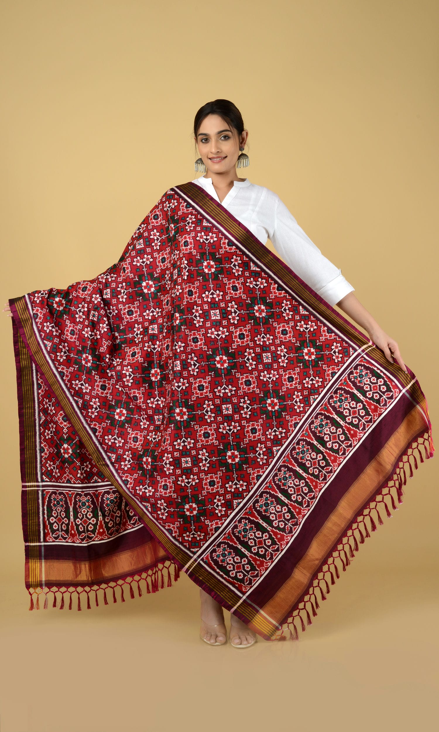 Double Ikat Patola Dupatta Nau Ratan