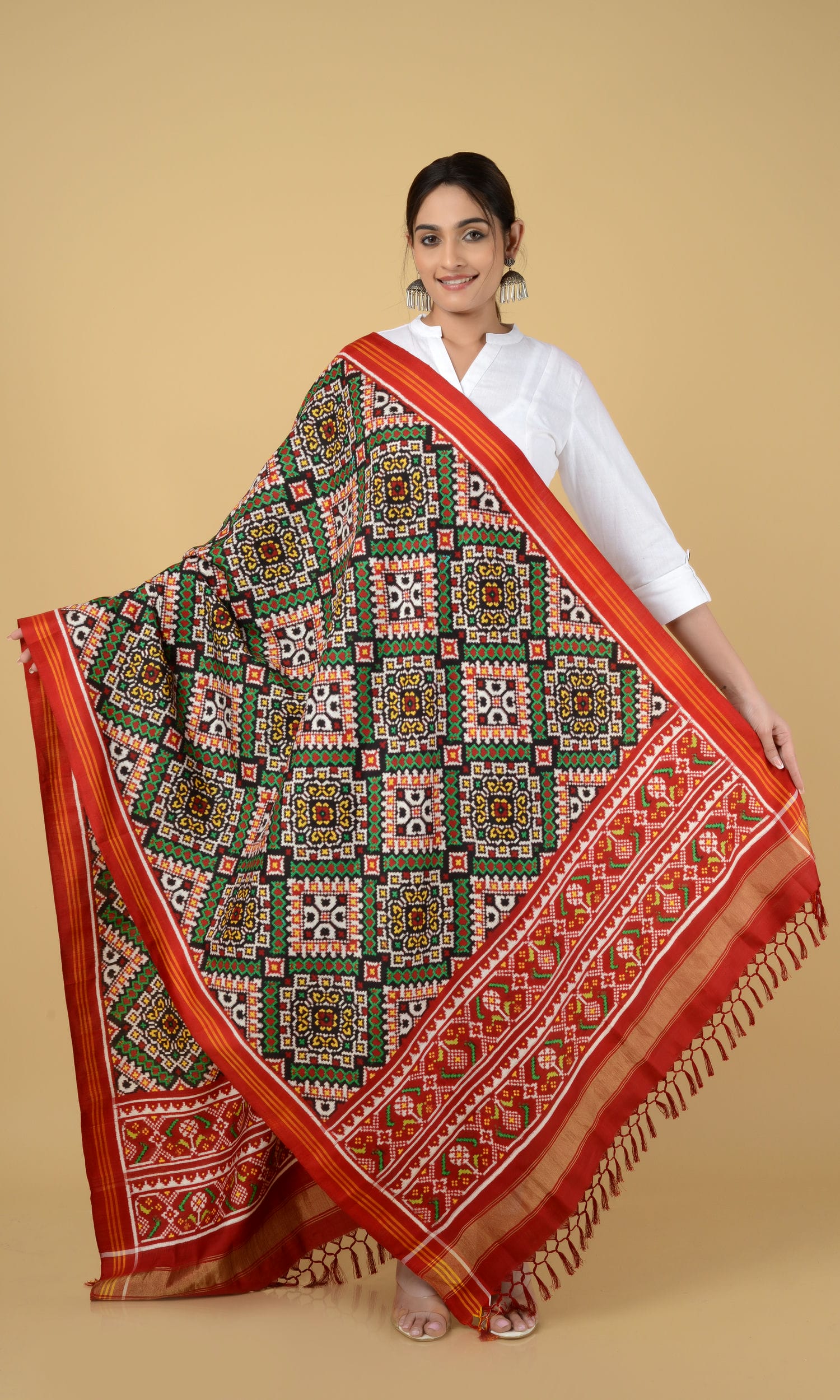 Double Ikat Patola Dupatta Chanda Chex