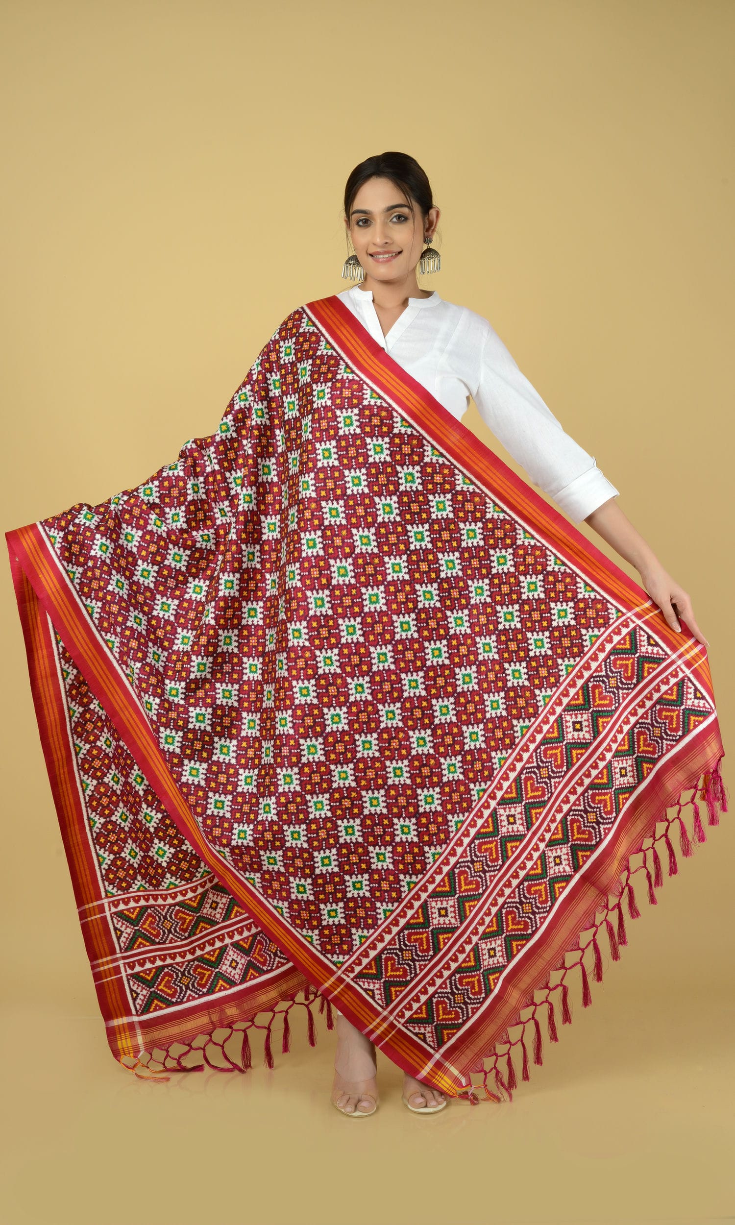 Double Ikat Patola Dupatta Chanda