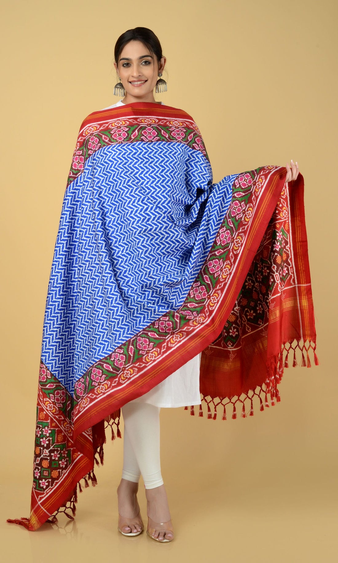 Double Ikat Patola Dupatta Laheriya