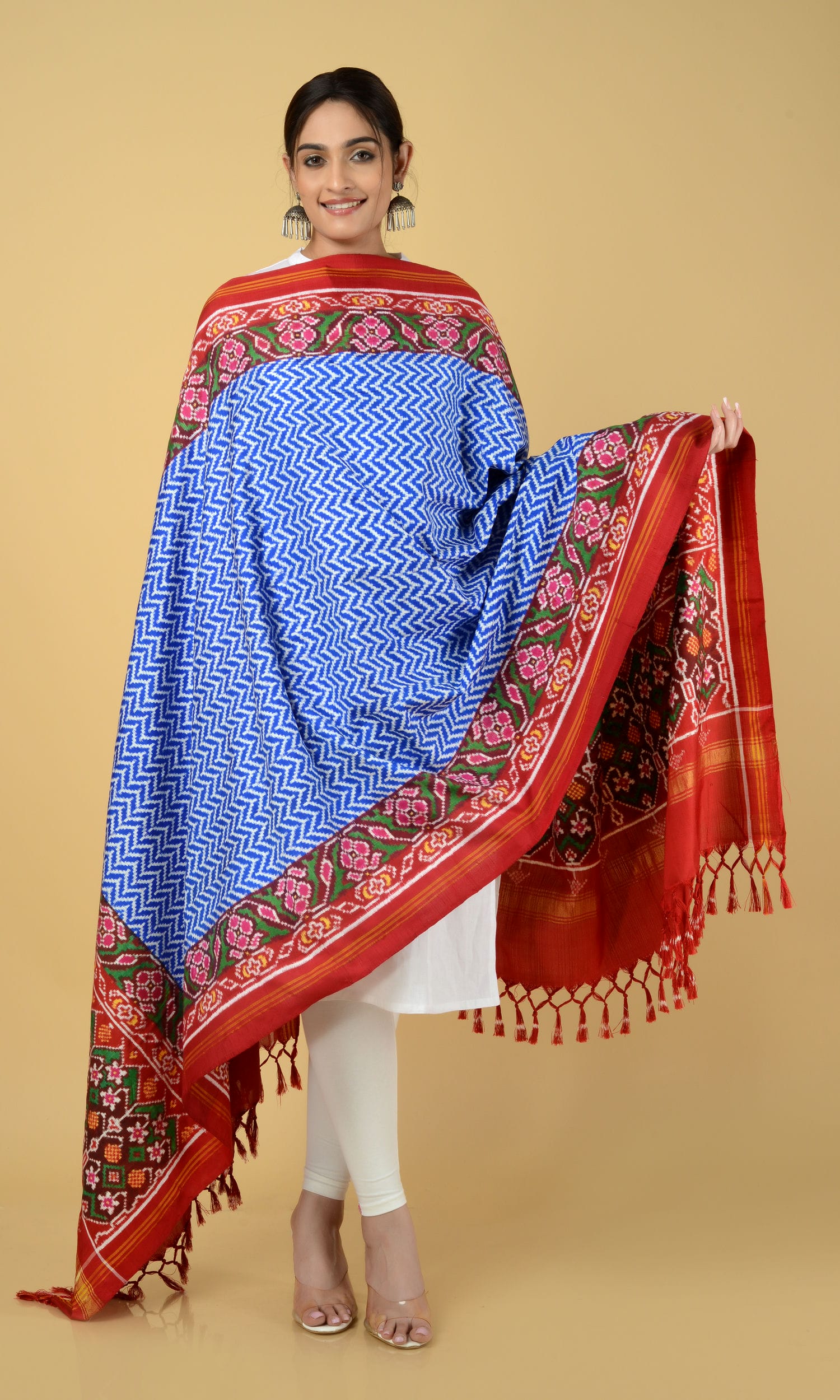 Double Ikat Patola Dupatta Laheriya