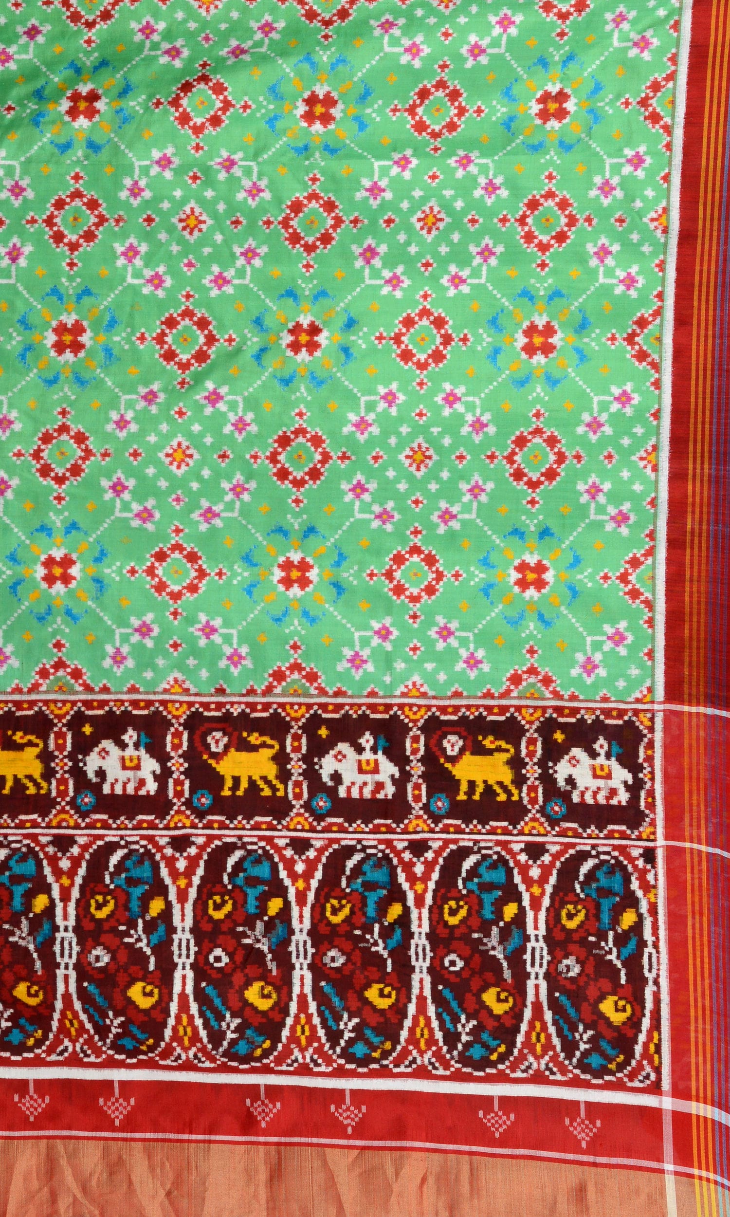 Double Ikat Patola Saree Nau Ratan