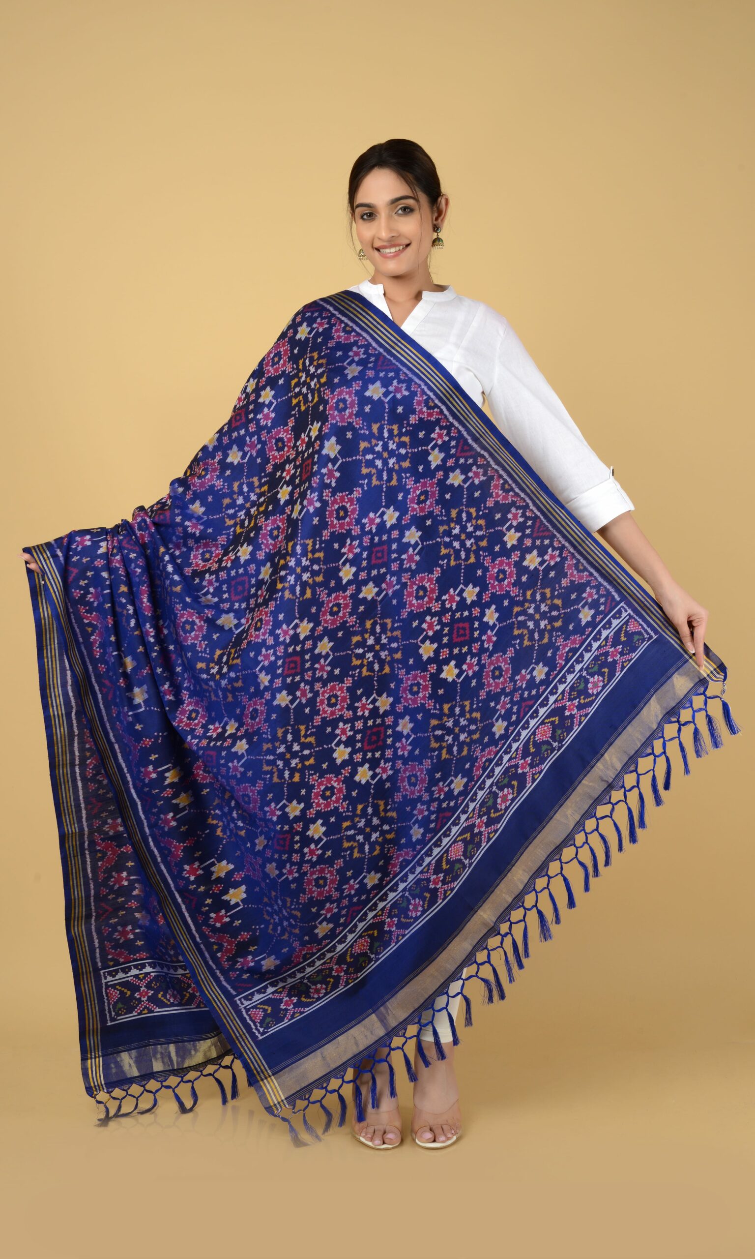 Single Ikat Patola Dupatta Nau Ratan