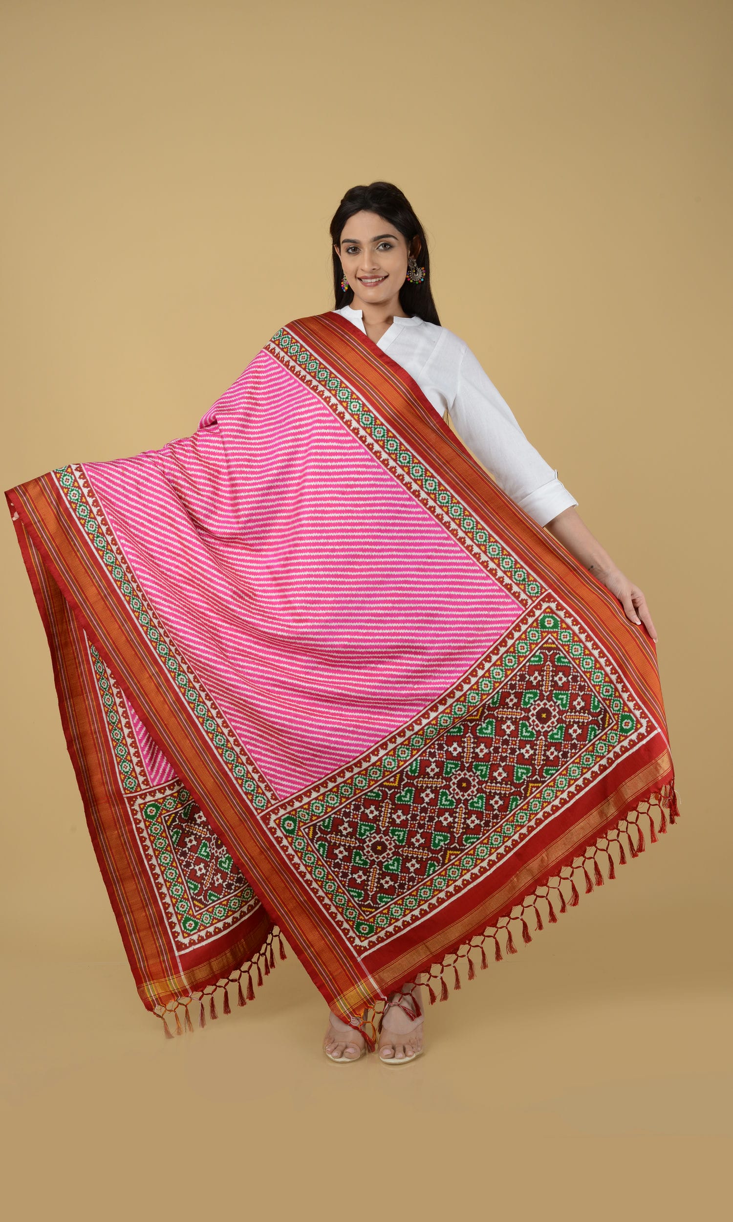 Double Ikat Patola Dupatta Laheriya