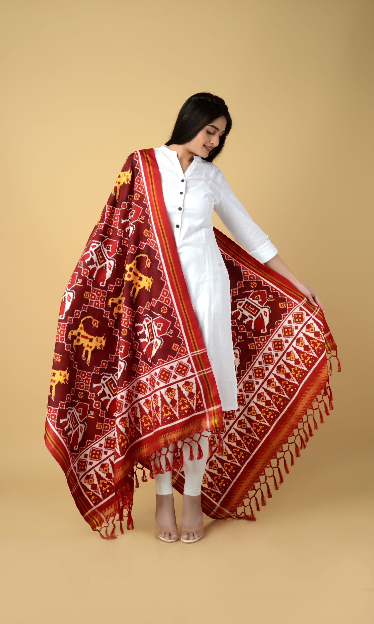 Double Ikat Patola Dupatta