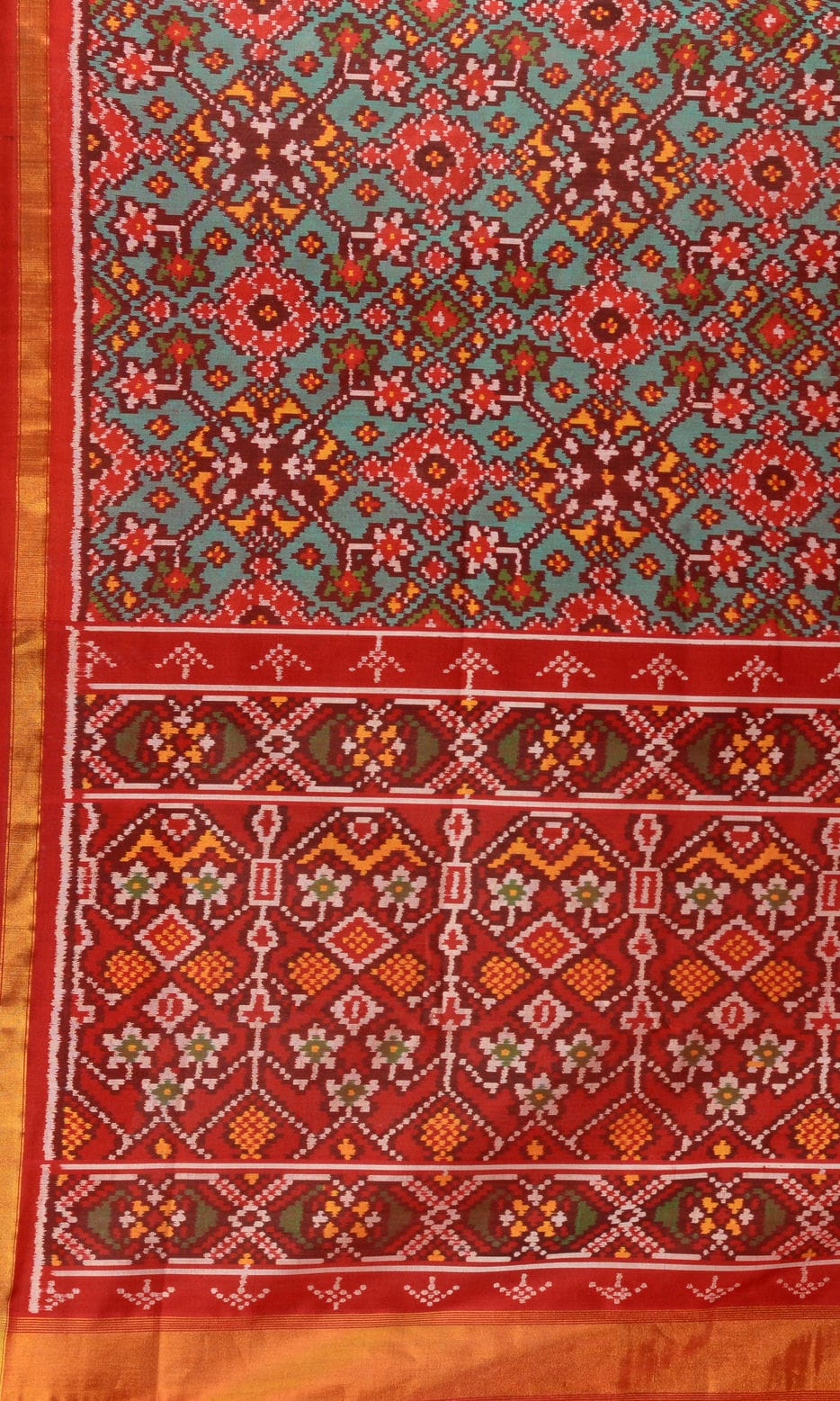Single Ikat Patola Saree Nau Ratan