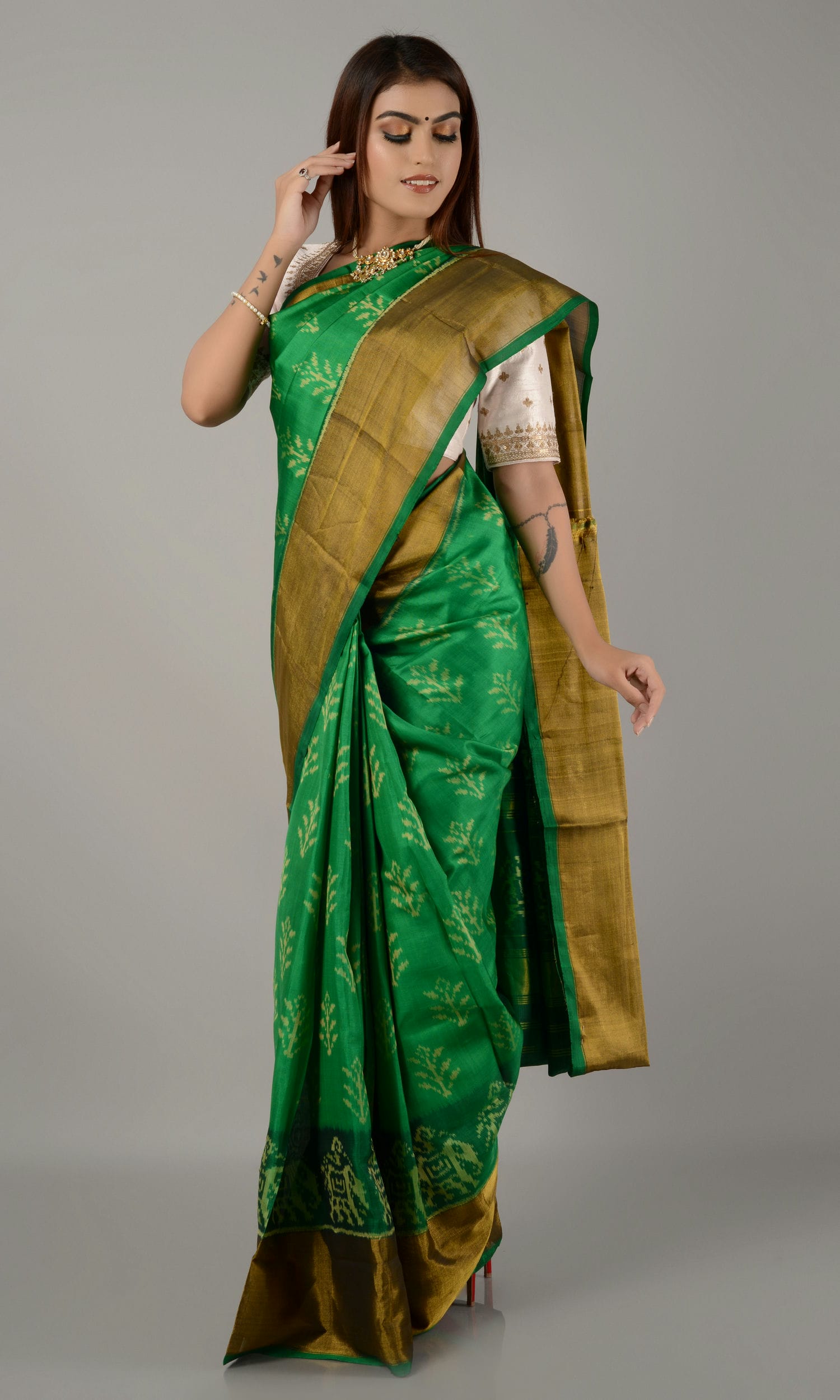 Rajkoti Patola Saree Flower